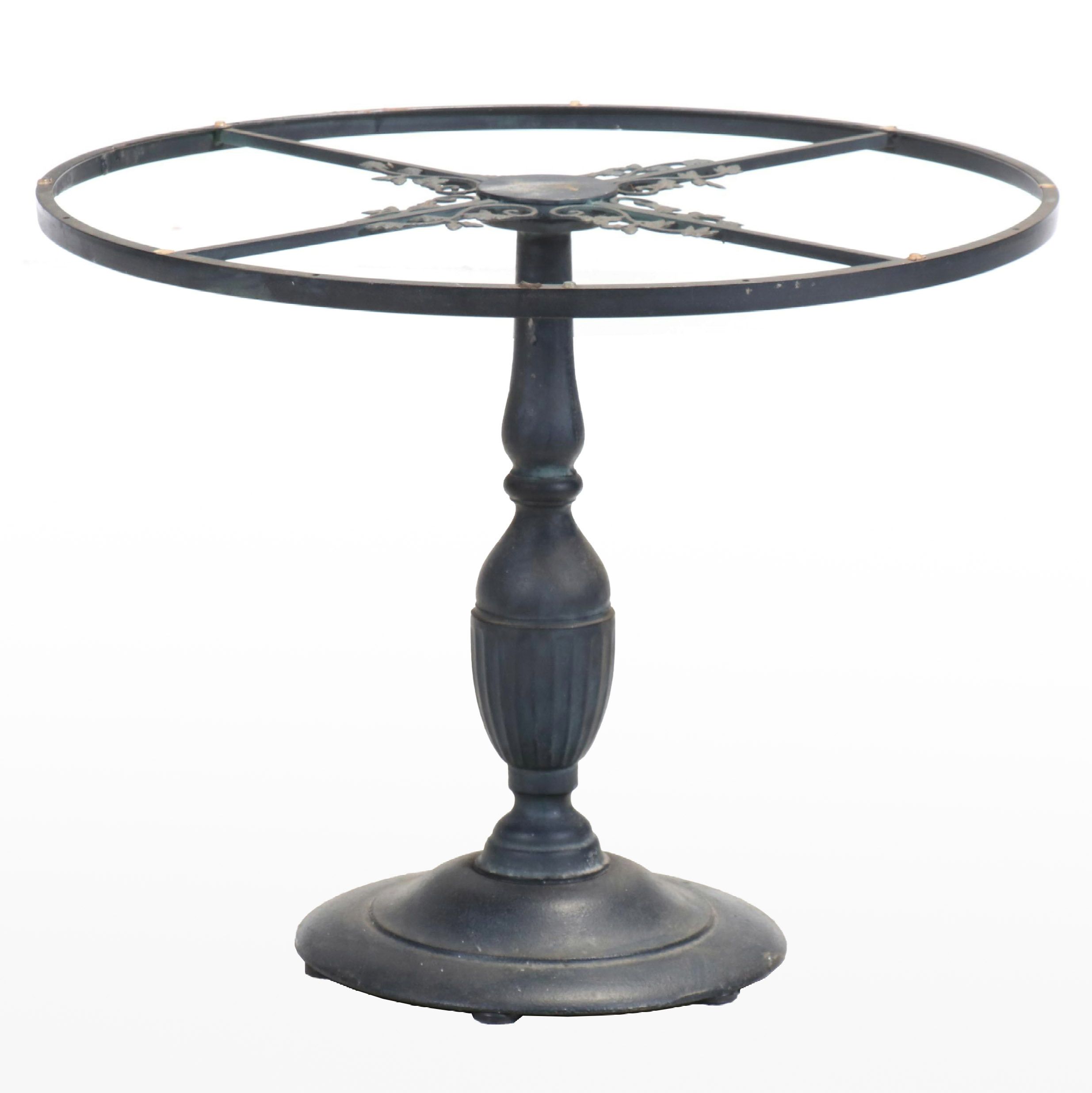 Victorian Style Cast Metal Pedestal Table Base