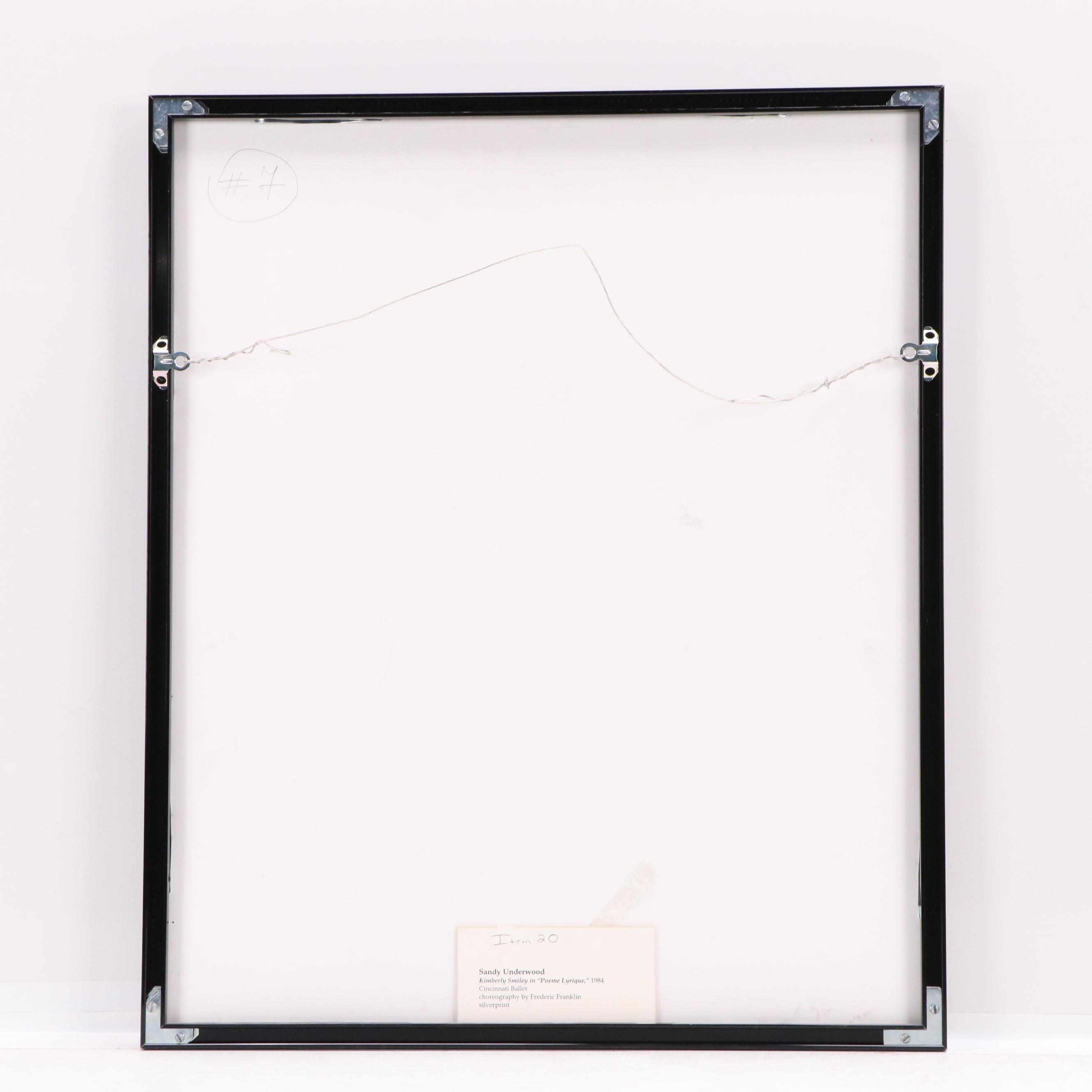 Sandy Underwood Silver Print "Kimberly Smiley in "Poeme Lyrique"," 1984