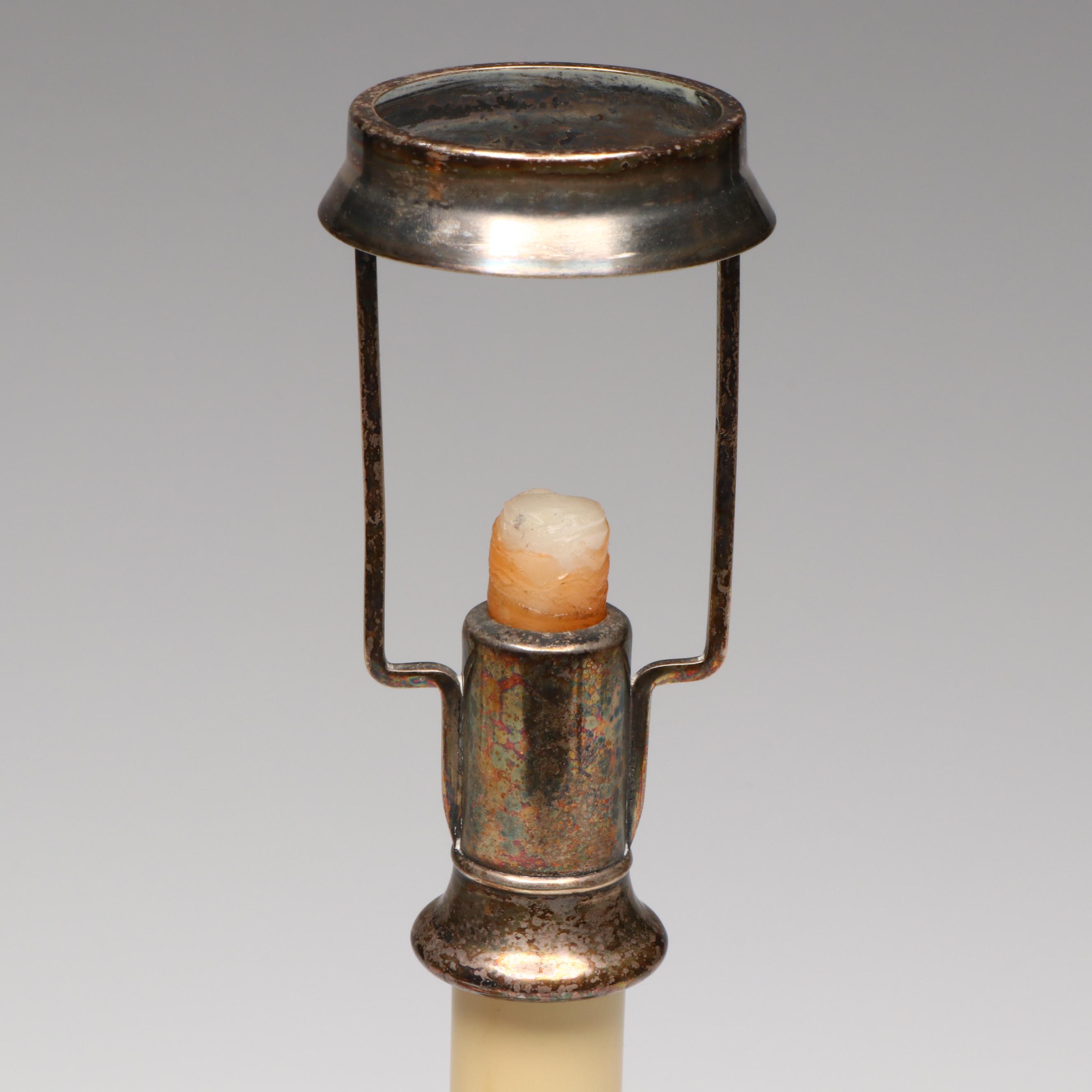 Louis Comfort Tiffany Favrile Glass Candle Lamp, Early 20th Century