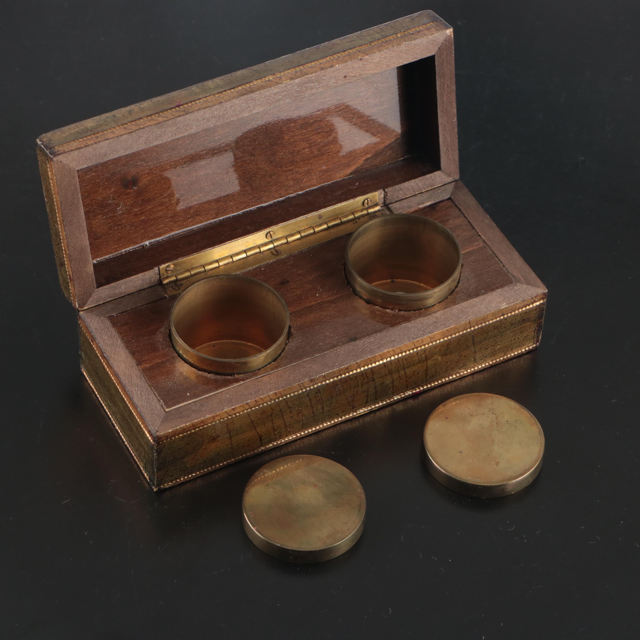 Capodimonte Porcelain Bell, Crystal Bell, Mirrored Tray, and Other Table Décor