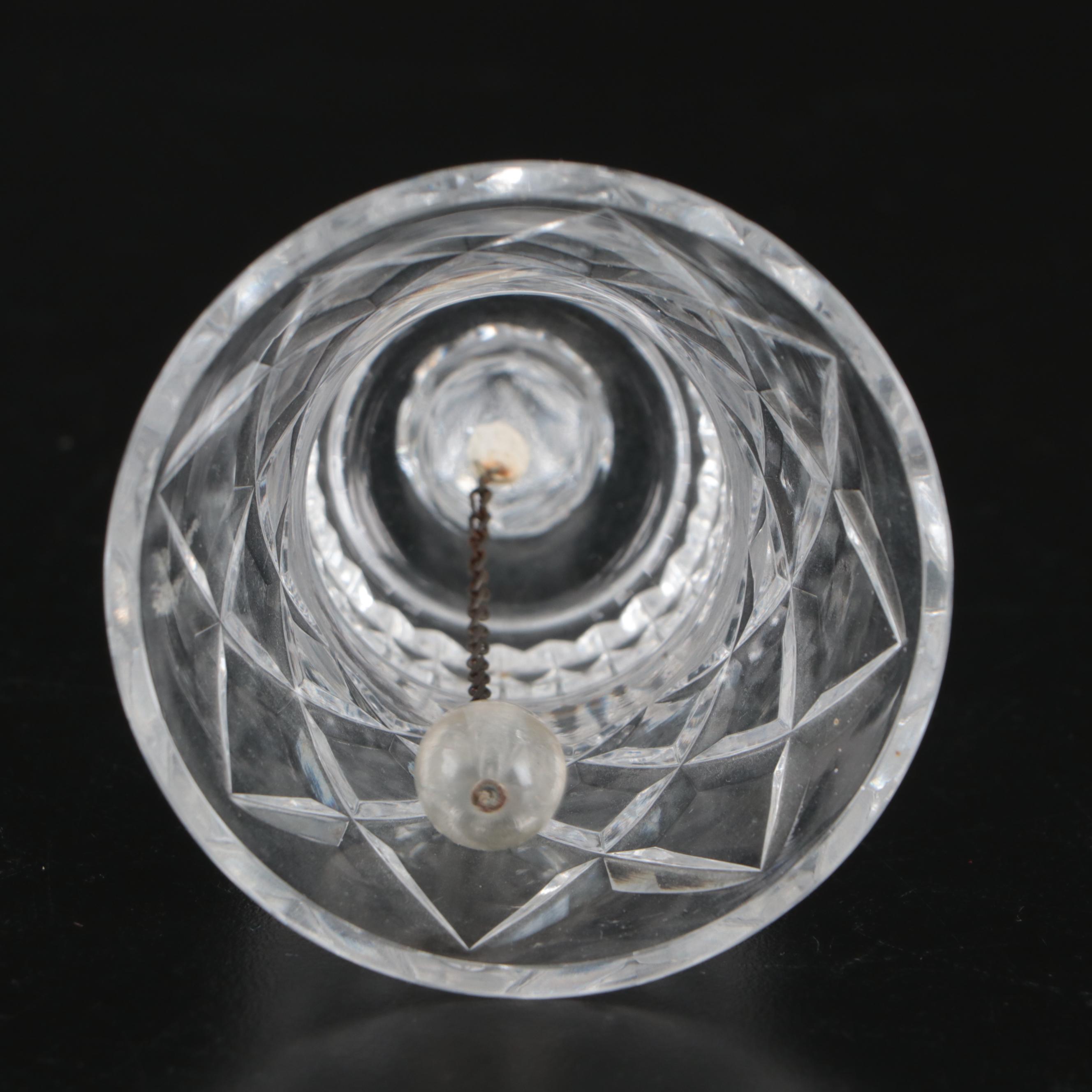 Capodimonte Porcelain Bell, Crystal Bell, Mirrored Tray, and Other Table Décor