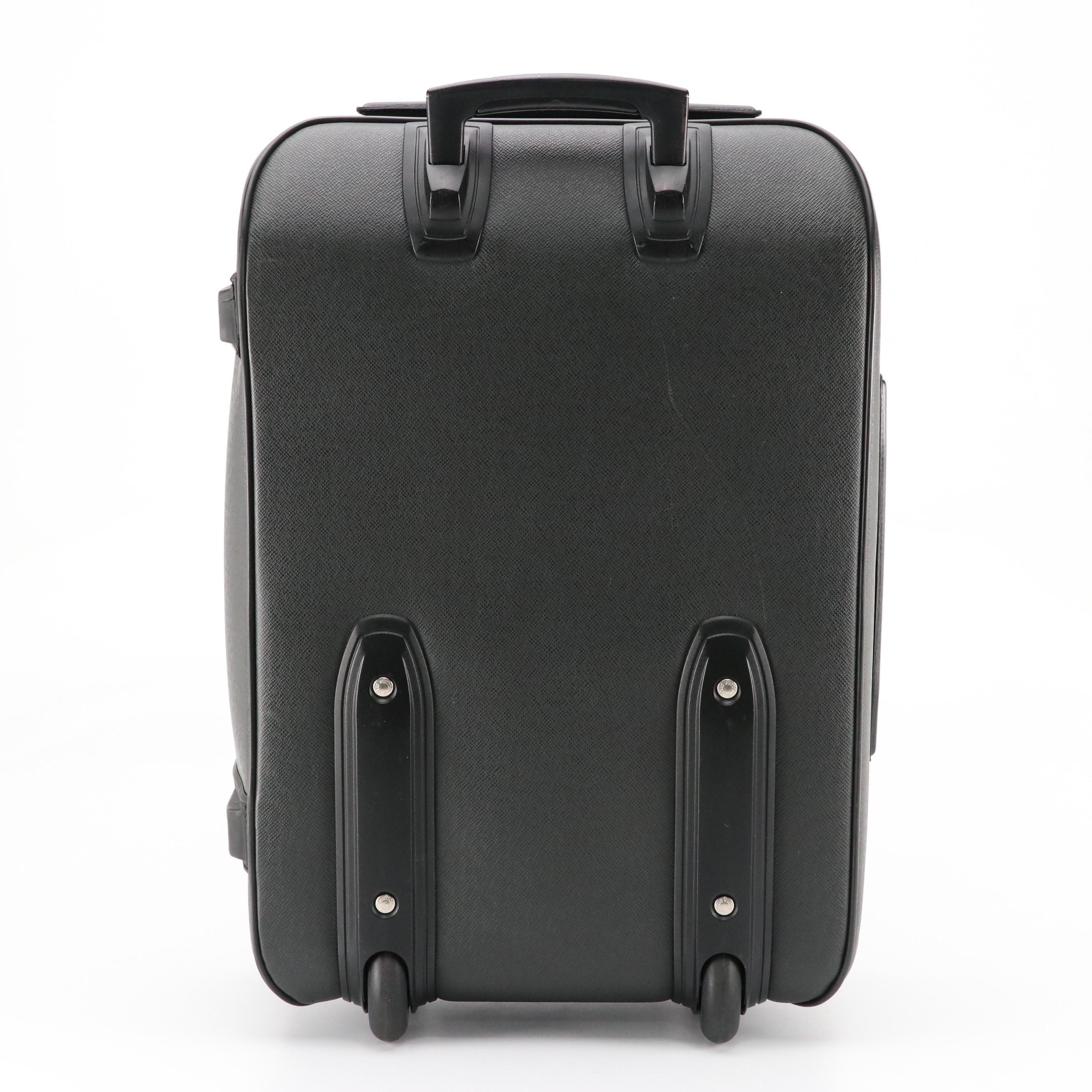Louis Vuitton Pégase 55 Rolling Suitcase in Dark Grey Taïga Leather