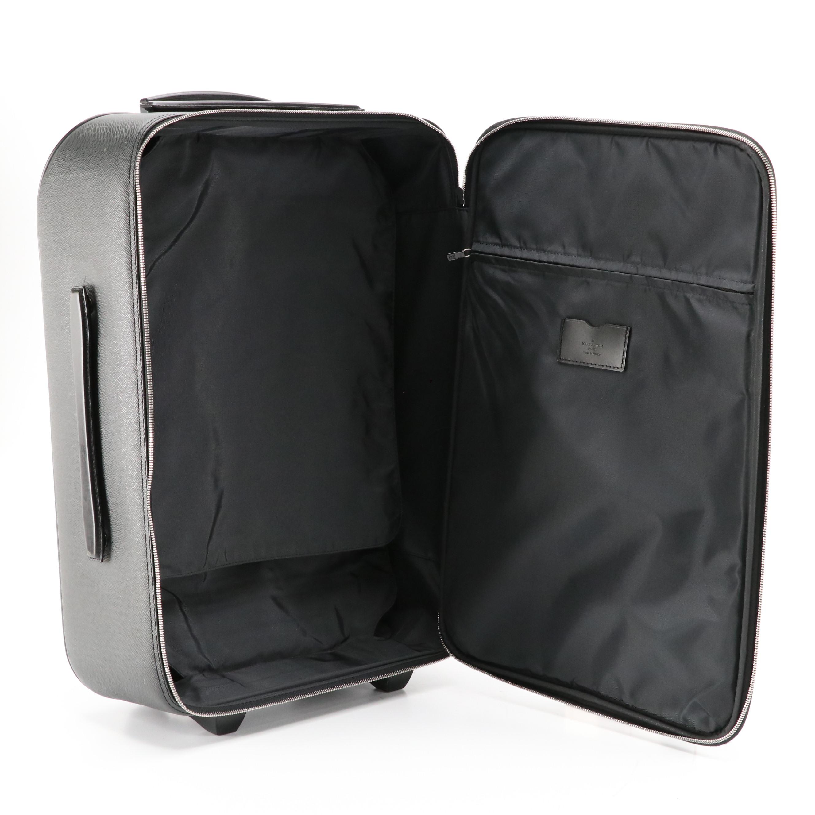 Louis Vuitton Pégase 55 Rolling Suitcase in Dark Grey Taïga Leather