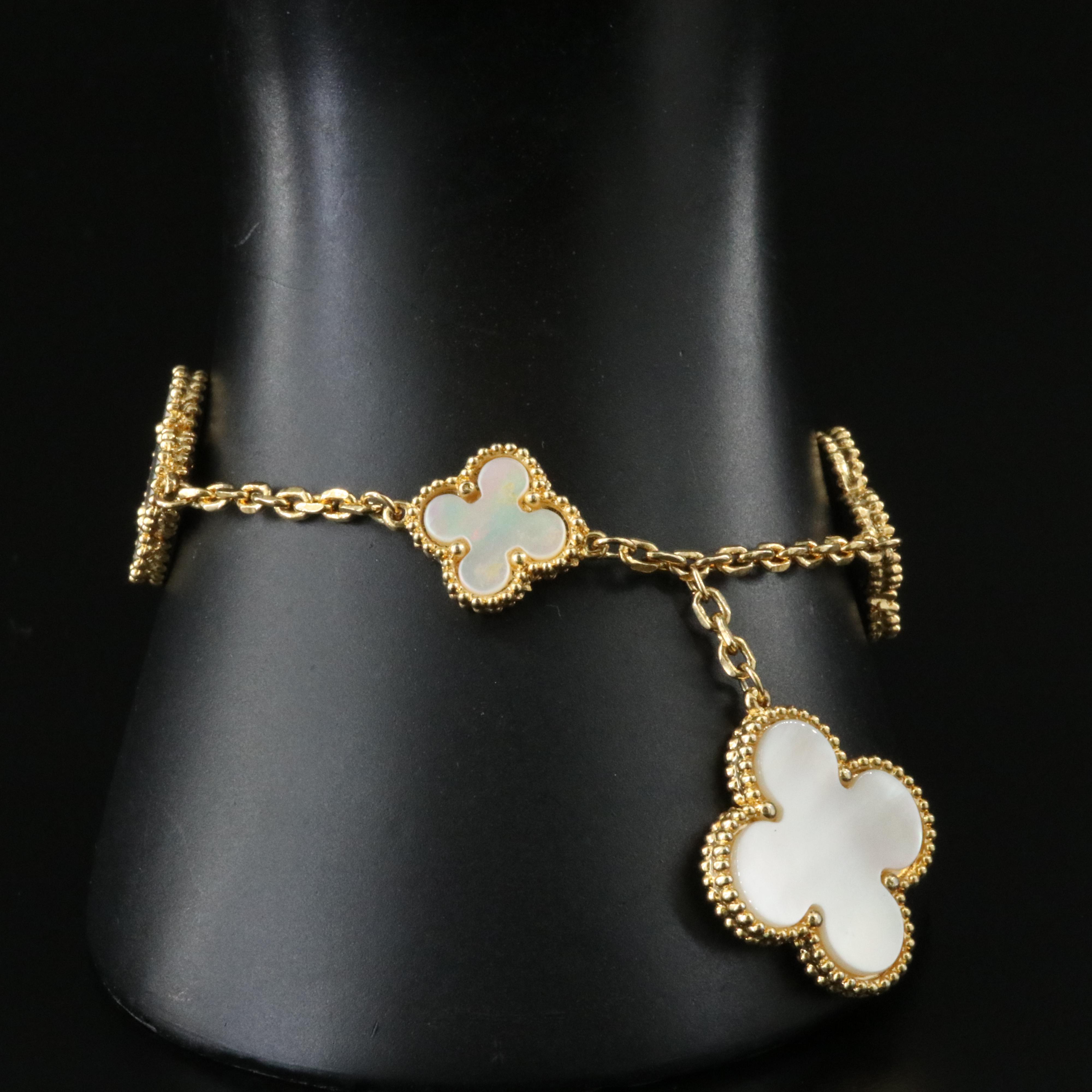 Mother of Pearl Floral Bracelet