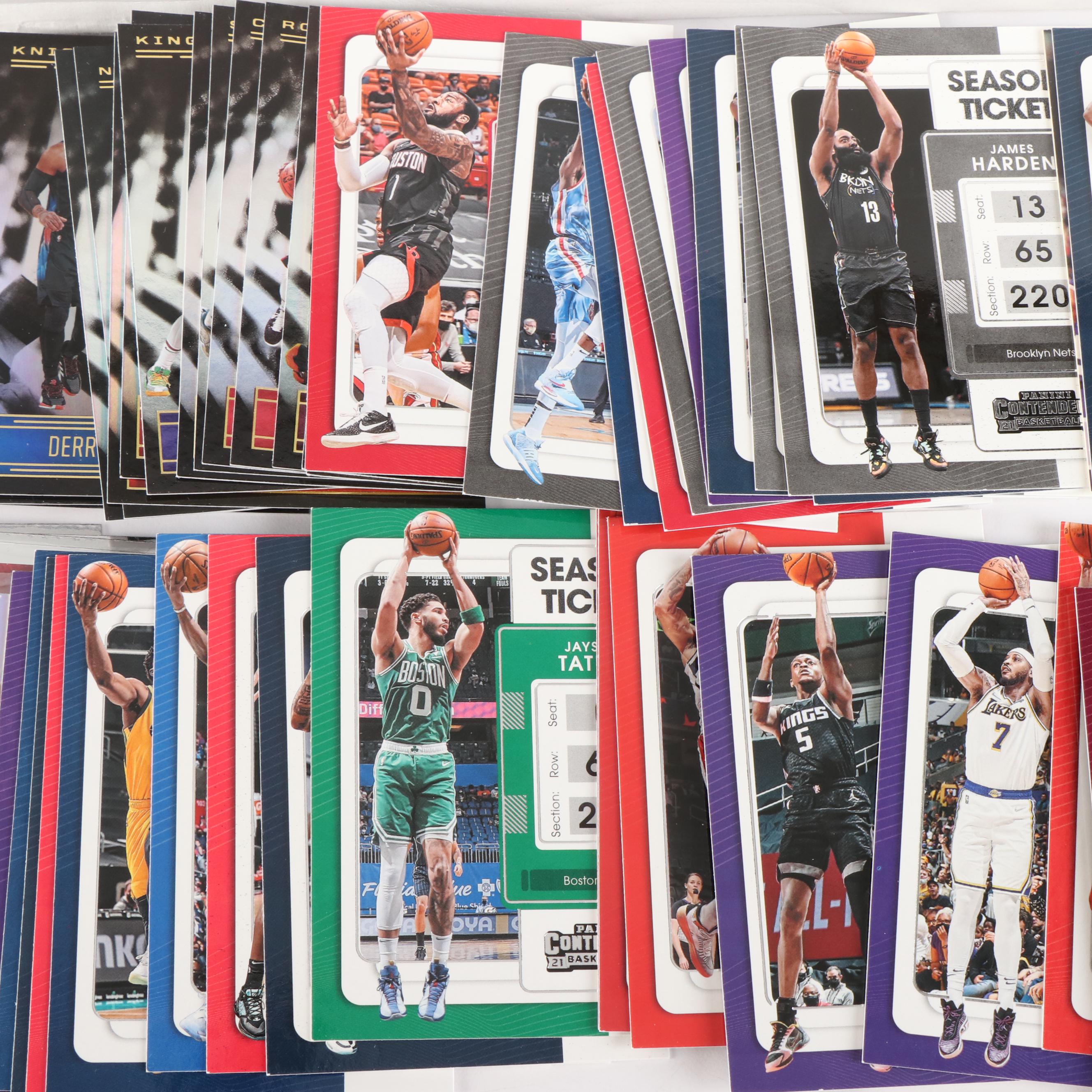 Hundreds of Sports Cards, Baseball, Football, and Basketball, 1980s to 2020s