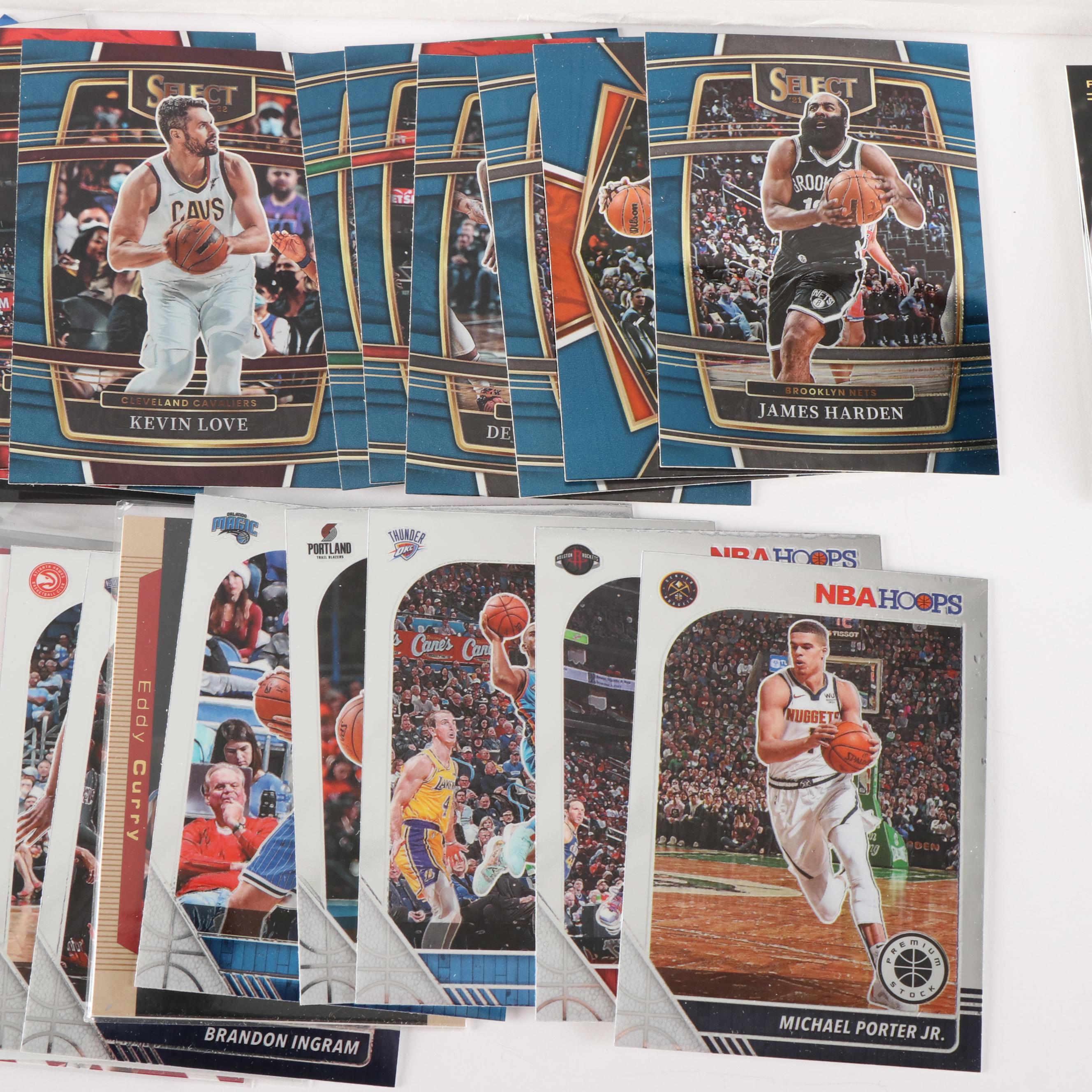 Hundreds of Sports Cards, Baseball, Football, and Basketball, 1980s to 2020s