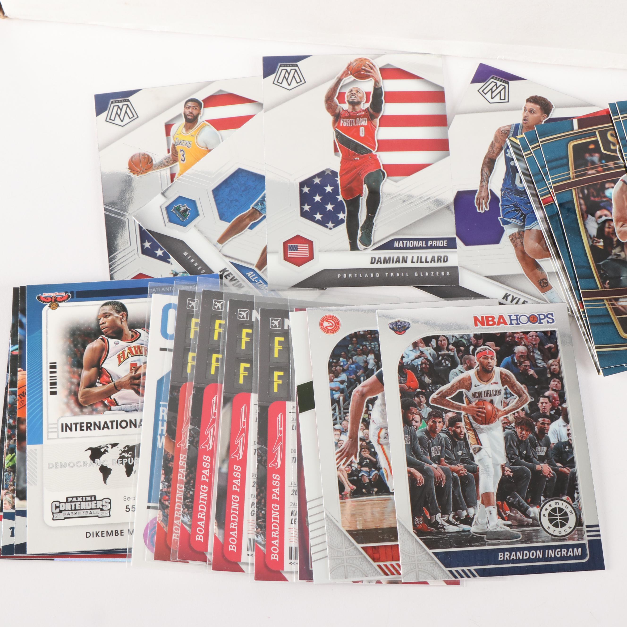 Hundreds of Sports Cards, Baseball, Football, and Basketball, 1980s to 2020s