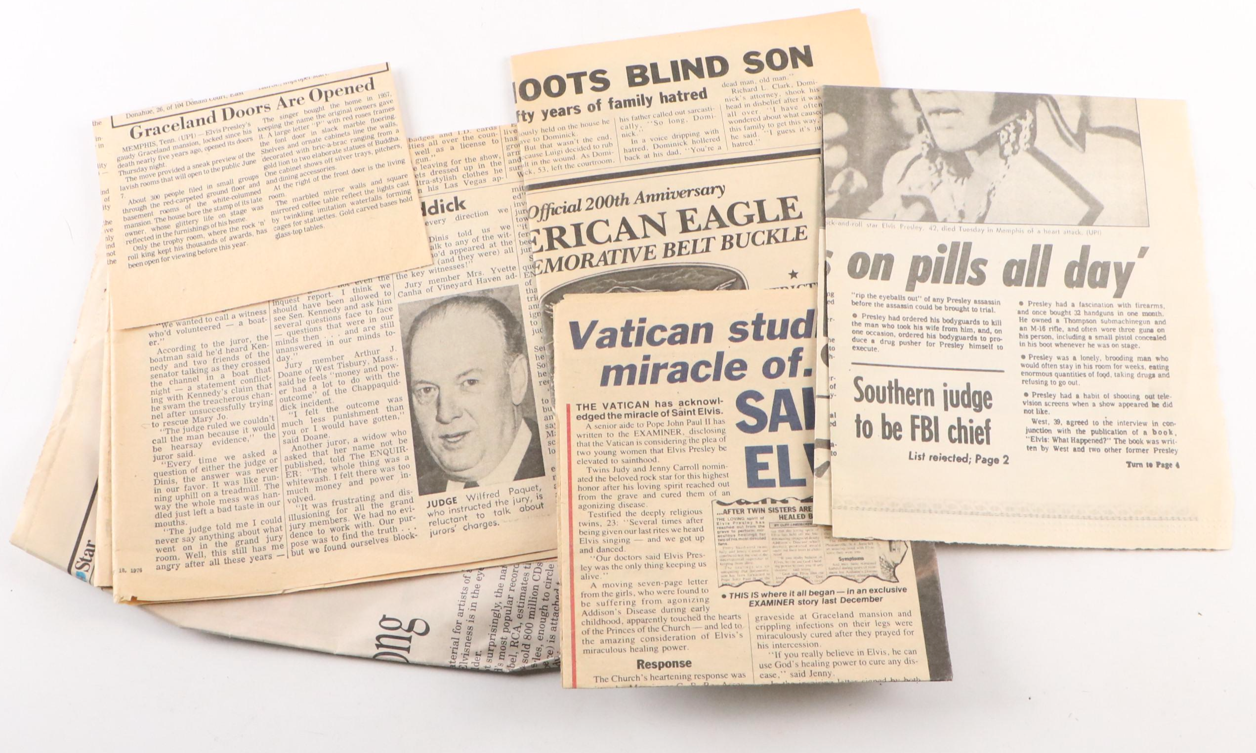 Elvis Presley Stamps, Calendars, Magazines, Pamphlets and More Memorabilia