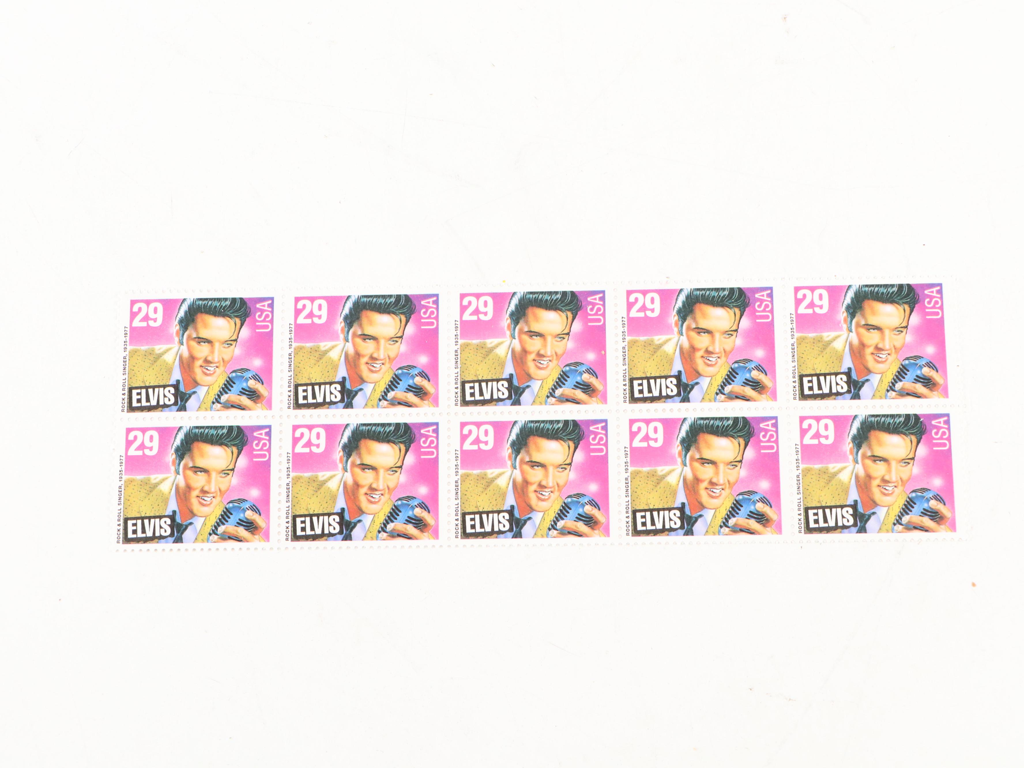 Elvis Presley Stamps, Calendars, Magazines, Pamphlets and More Memorabilia