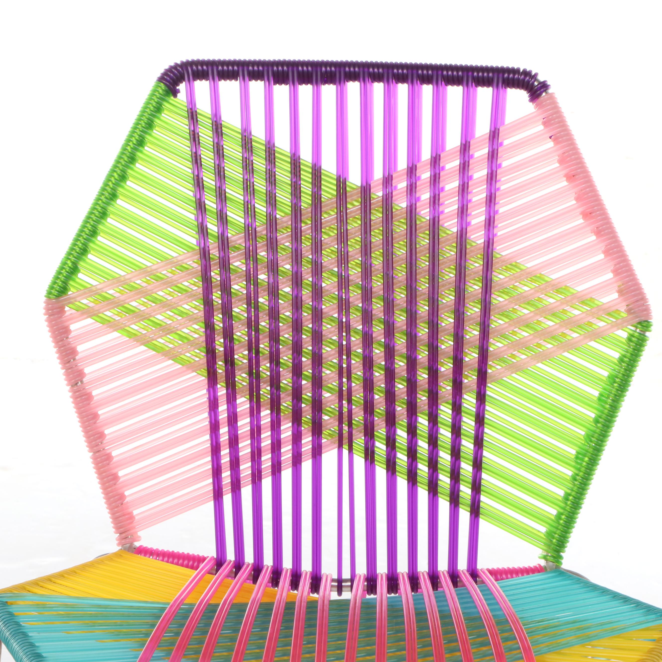 Patricia Urquiola for Moroso Stainless Steel and PVC "Tropicalia" Chair
