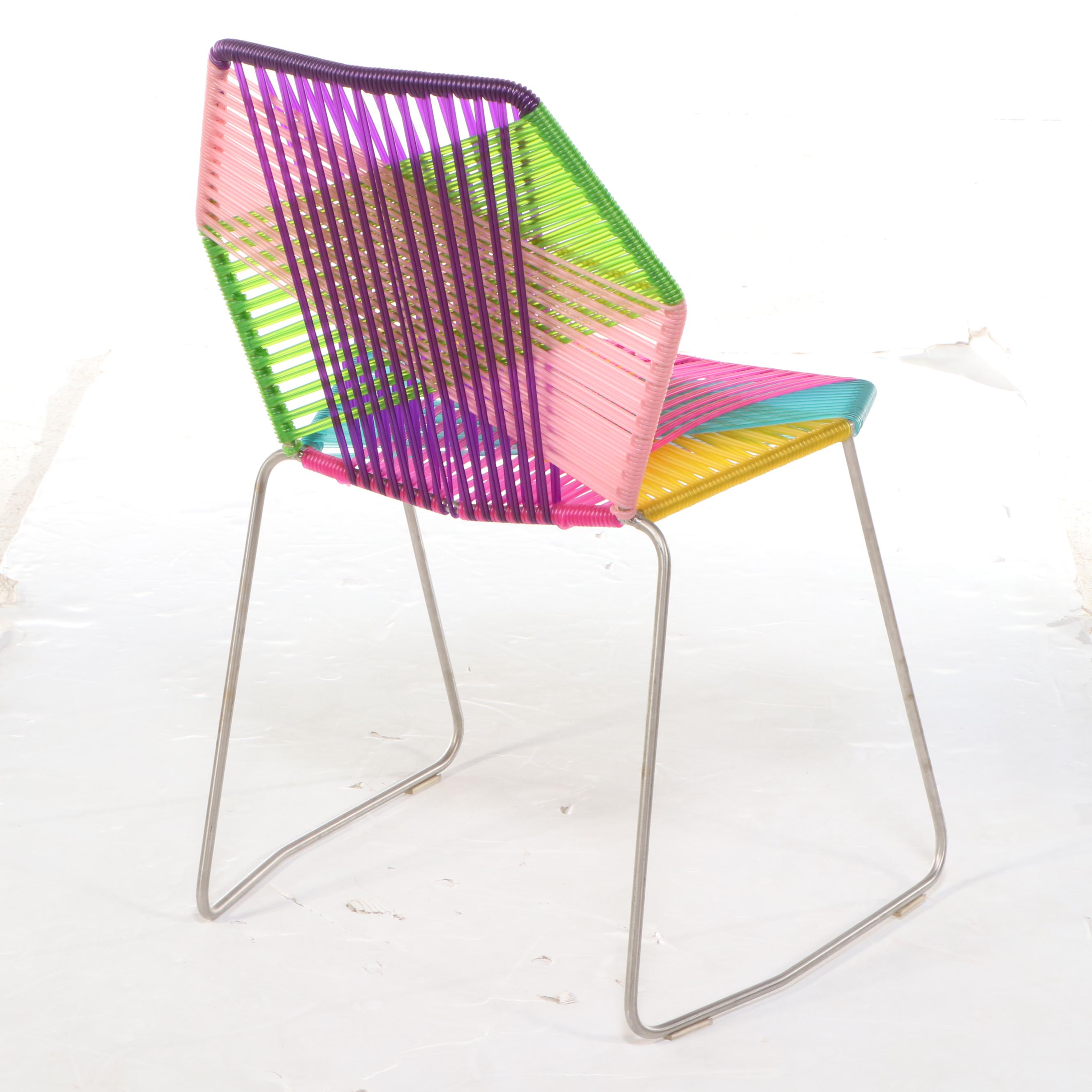 Patricia Urquiola for Moroso Stainless Steel and PVC "Tropicalia" Chair