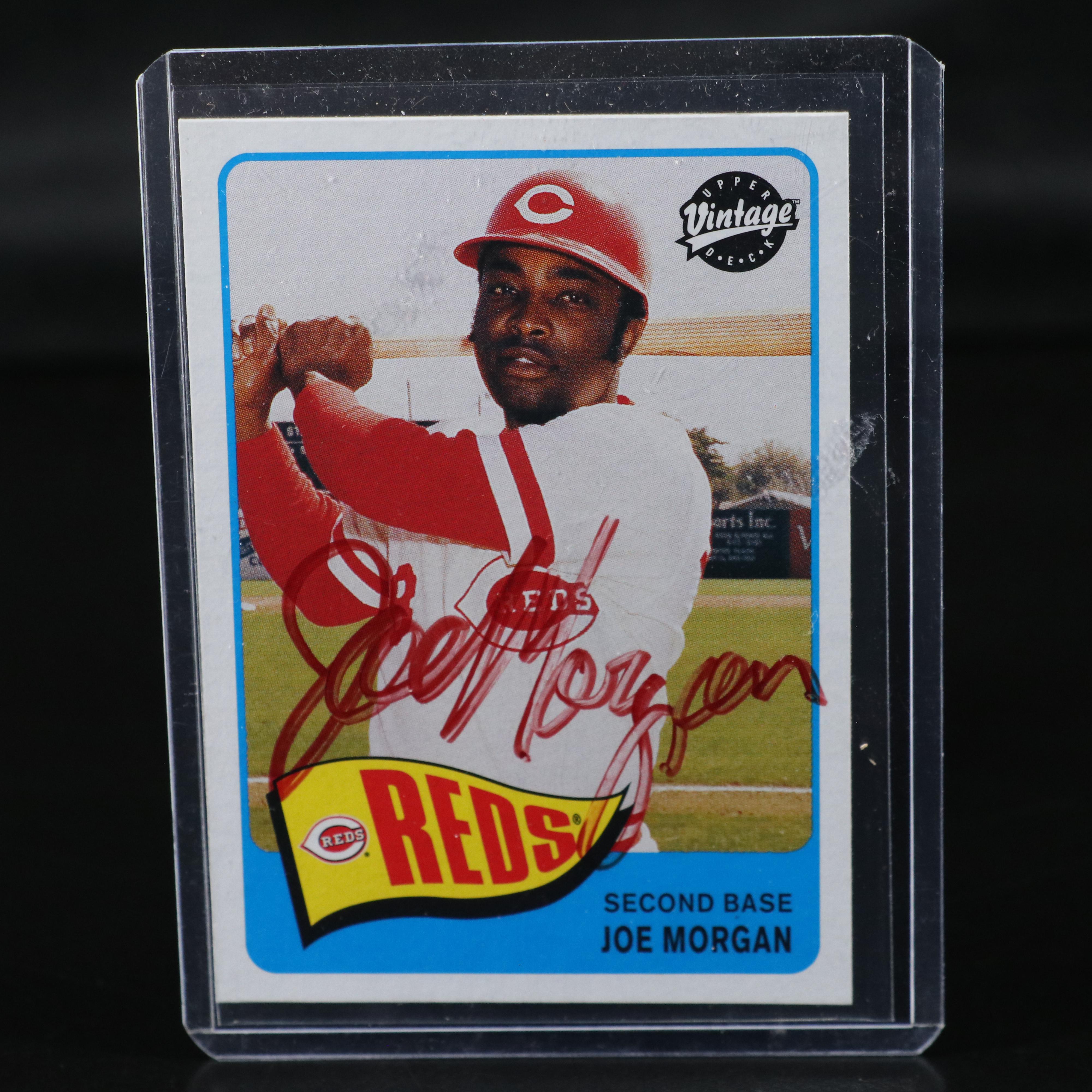 Mike Schmidt and Joe Morgan Signed Baseball Cards