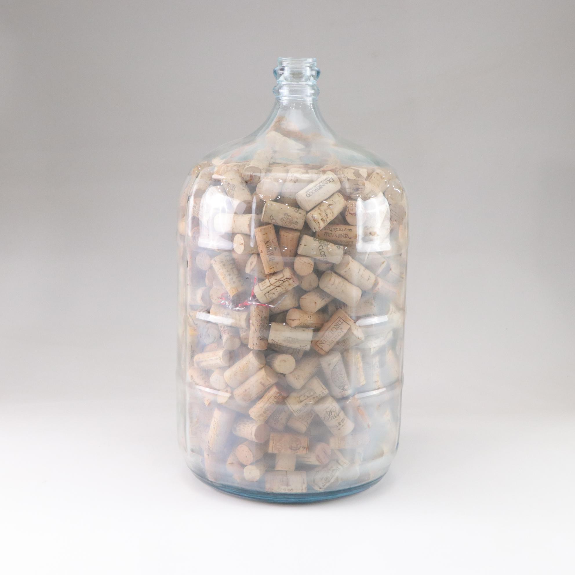 Glass Carboy Filled with Wine Corks