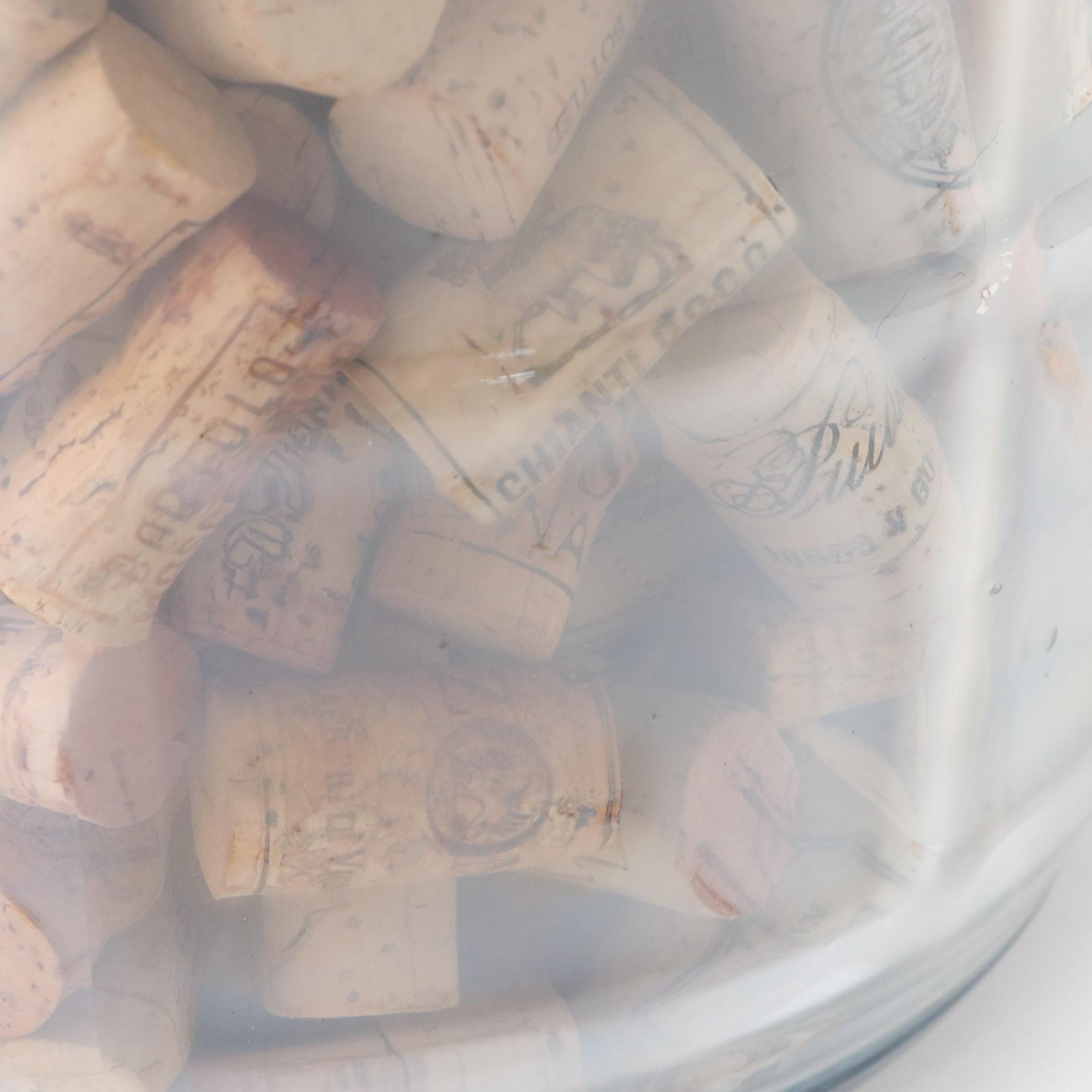 Glass Carboy Filled with Wine Corks
