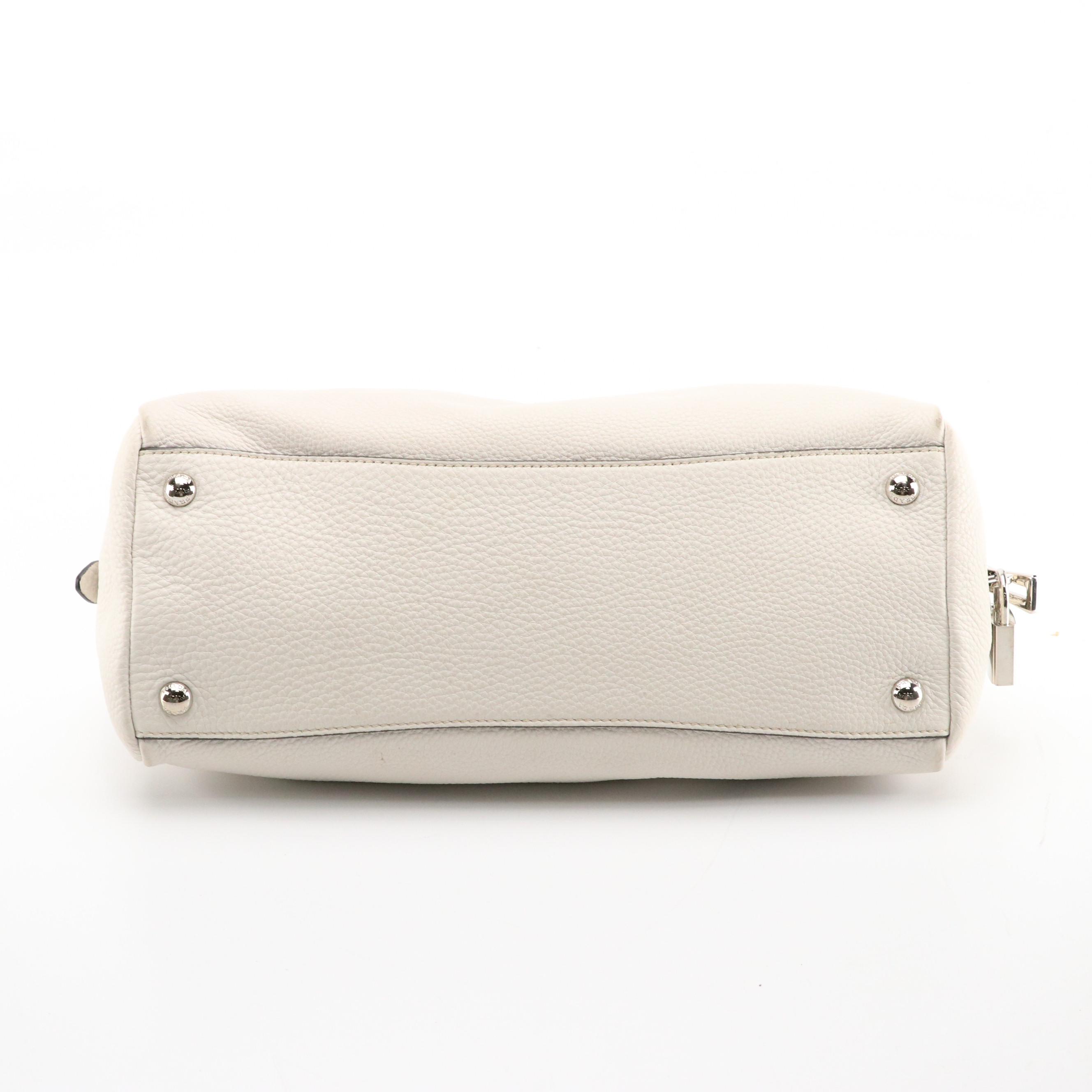 Prada Talco Vitello Daino Leather Two-Way Bag