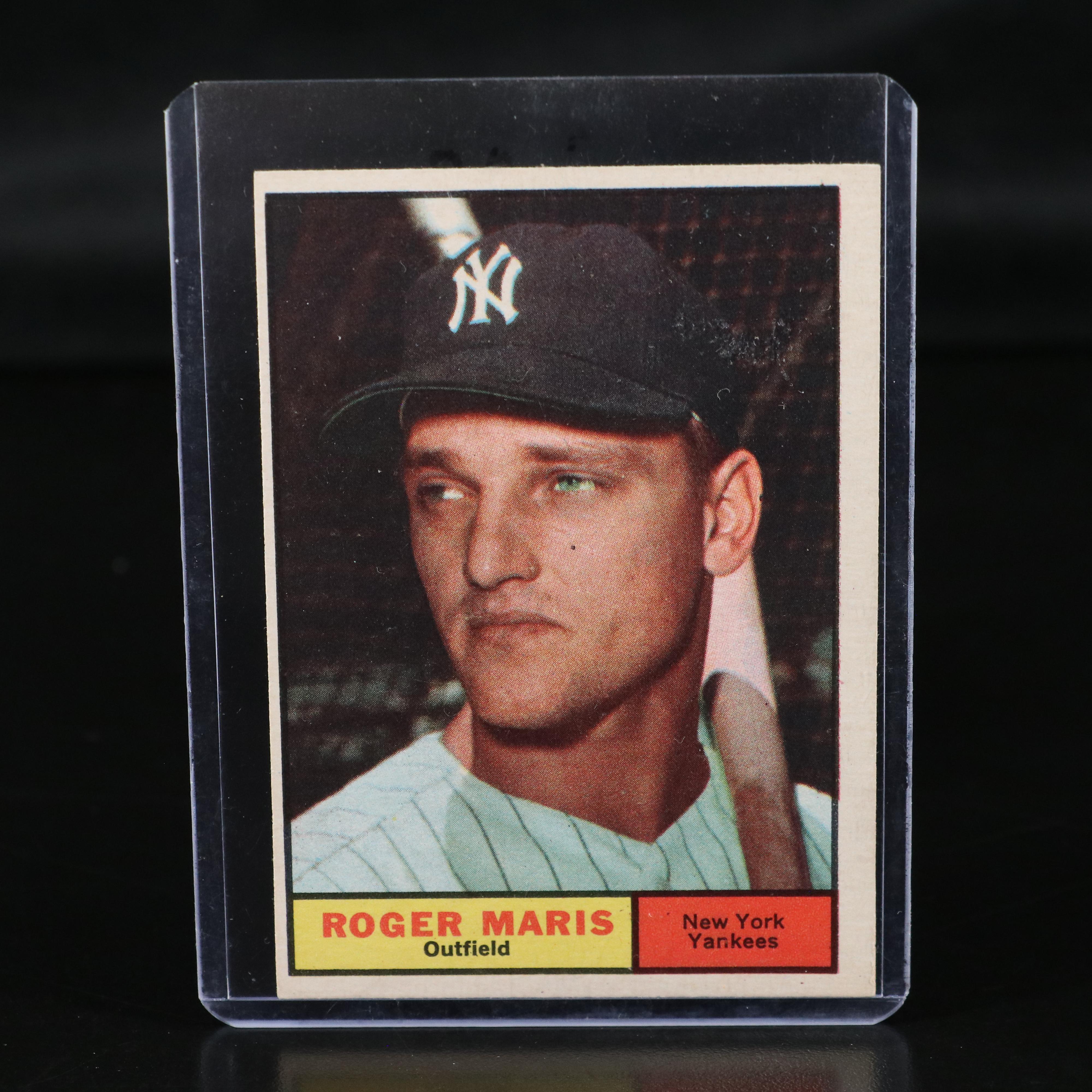 Topps Baseball Cards Featuring Mickey Mantle, Roger Maris, and More, 1960s