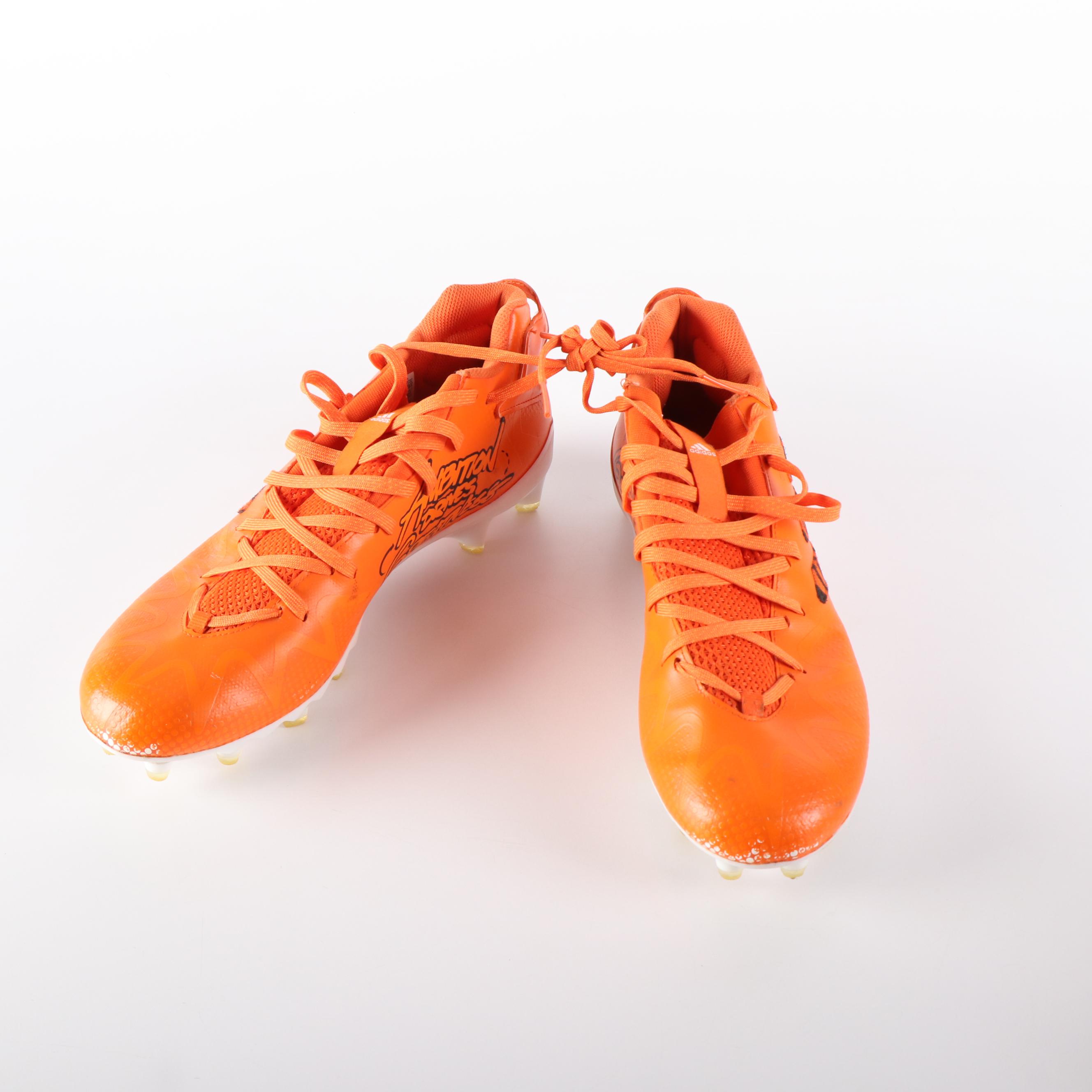 Akeem Davis-Gaither Player Issued Bengals Cleats and Bag Tag with More