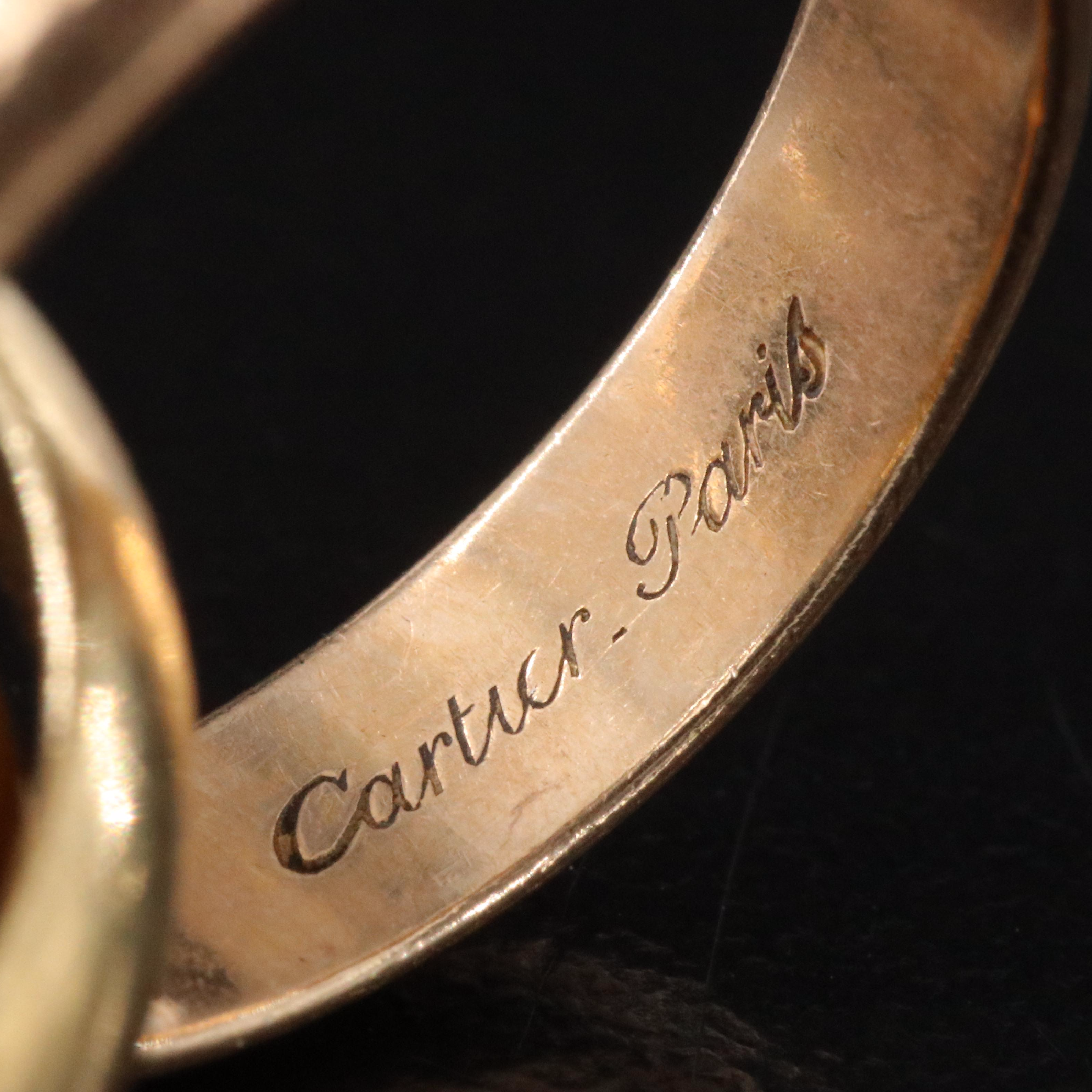 Cartier 18K Tri-Color Gold Trinity Ring