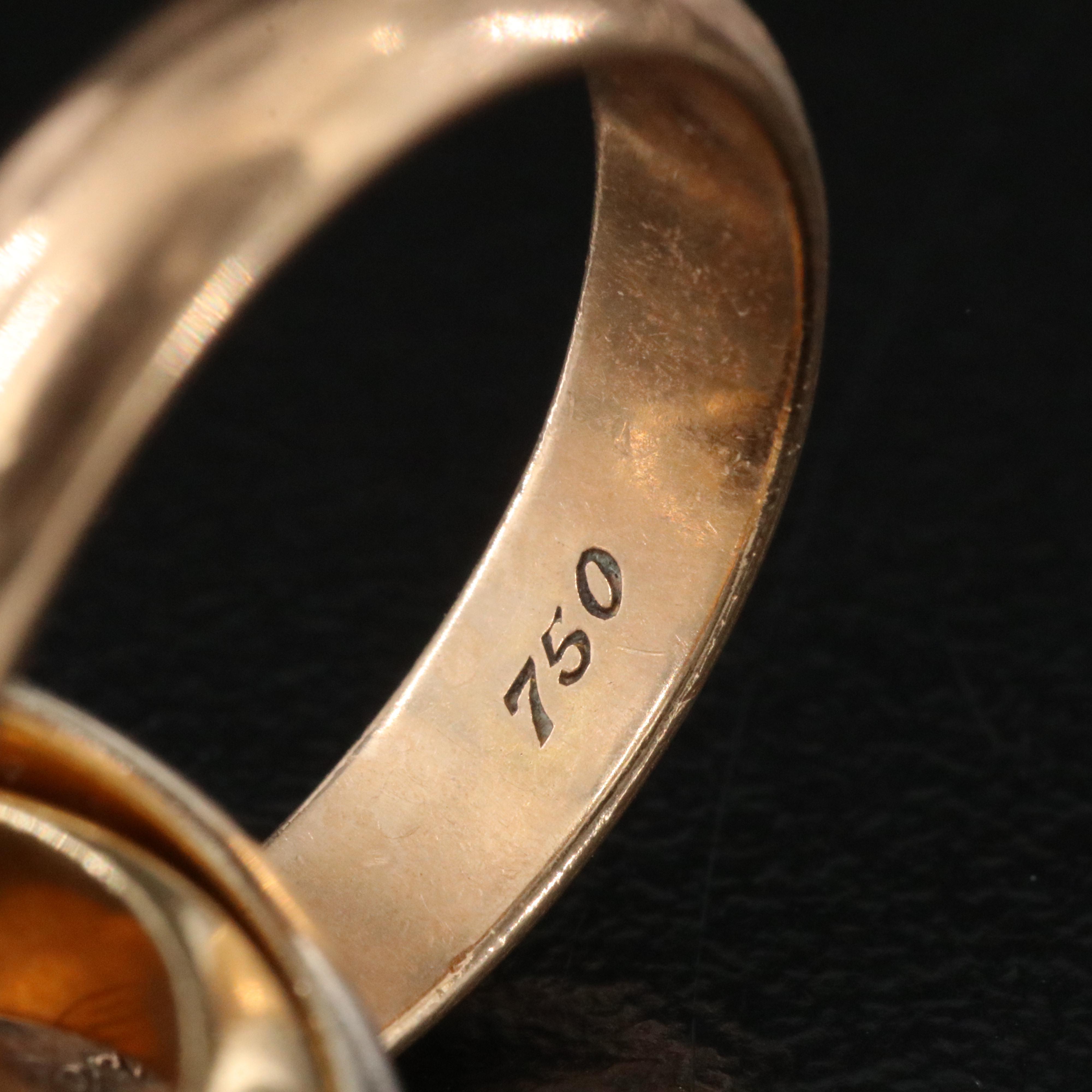 Cartier 18K Tri-Color Gold Trinity Ring