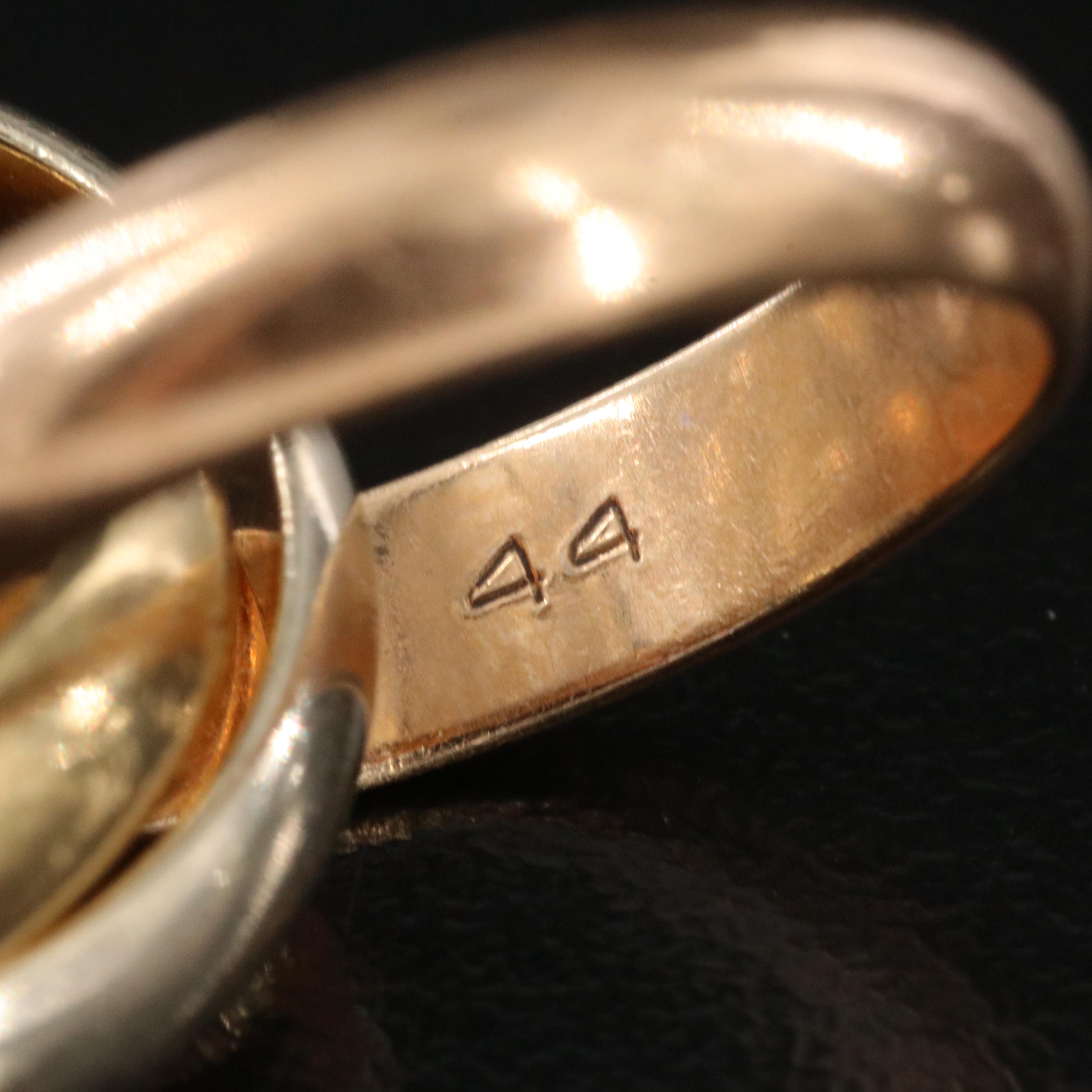 Cartier 18K Tri-Color Gold Trinity Ring