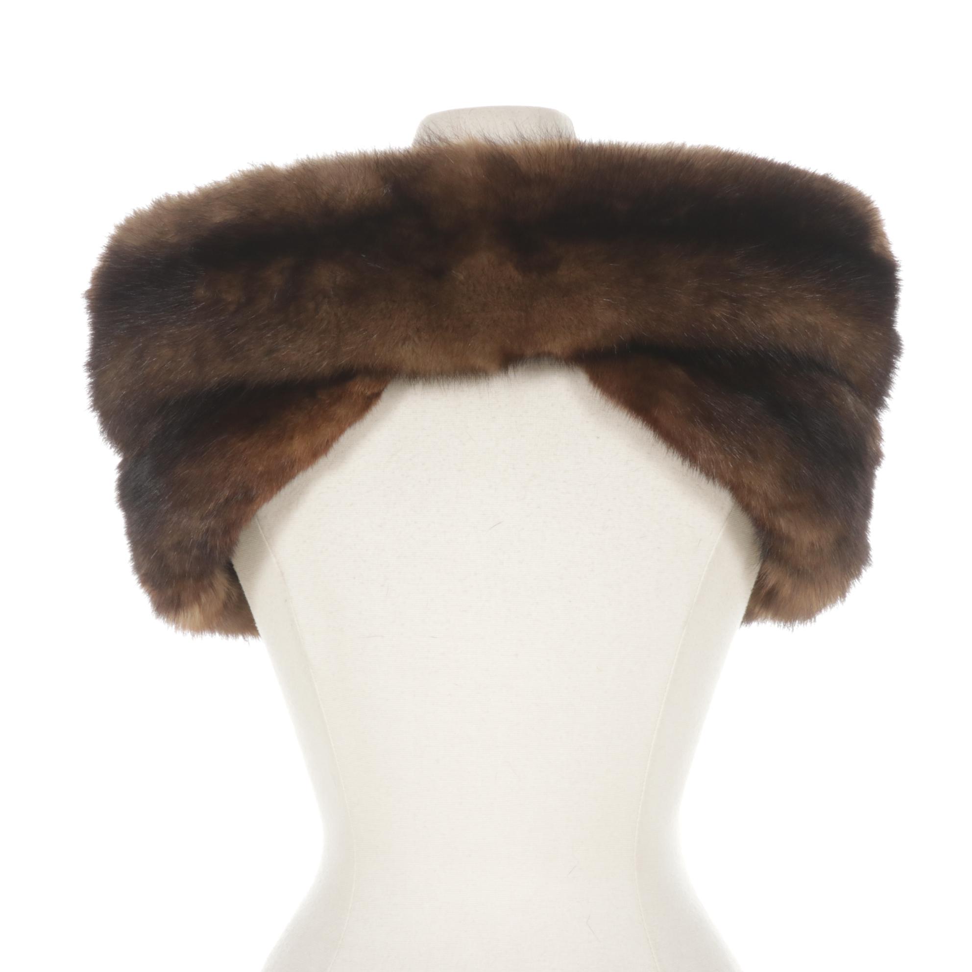 Russian Sable Fur Wrap with Velour Lining by Robert Wallace