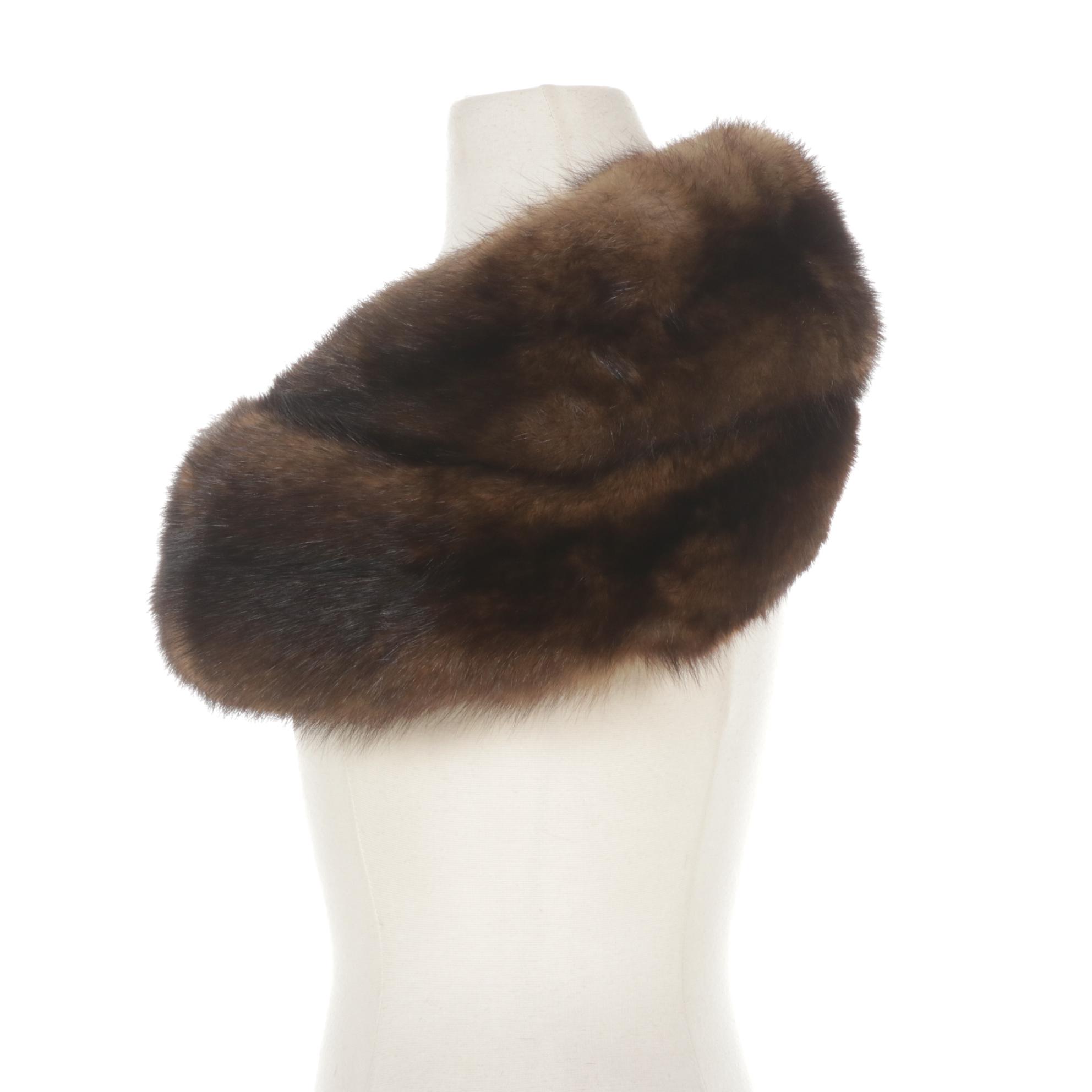 Russian Sable Fur Wrap with Velour Lining by Robert Wallace