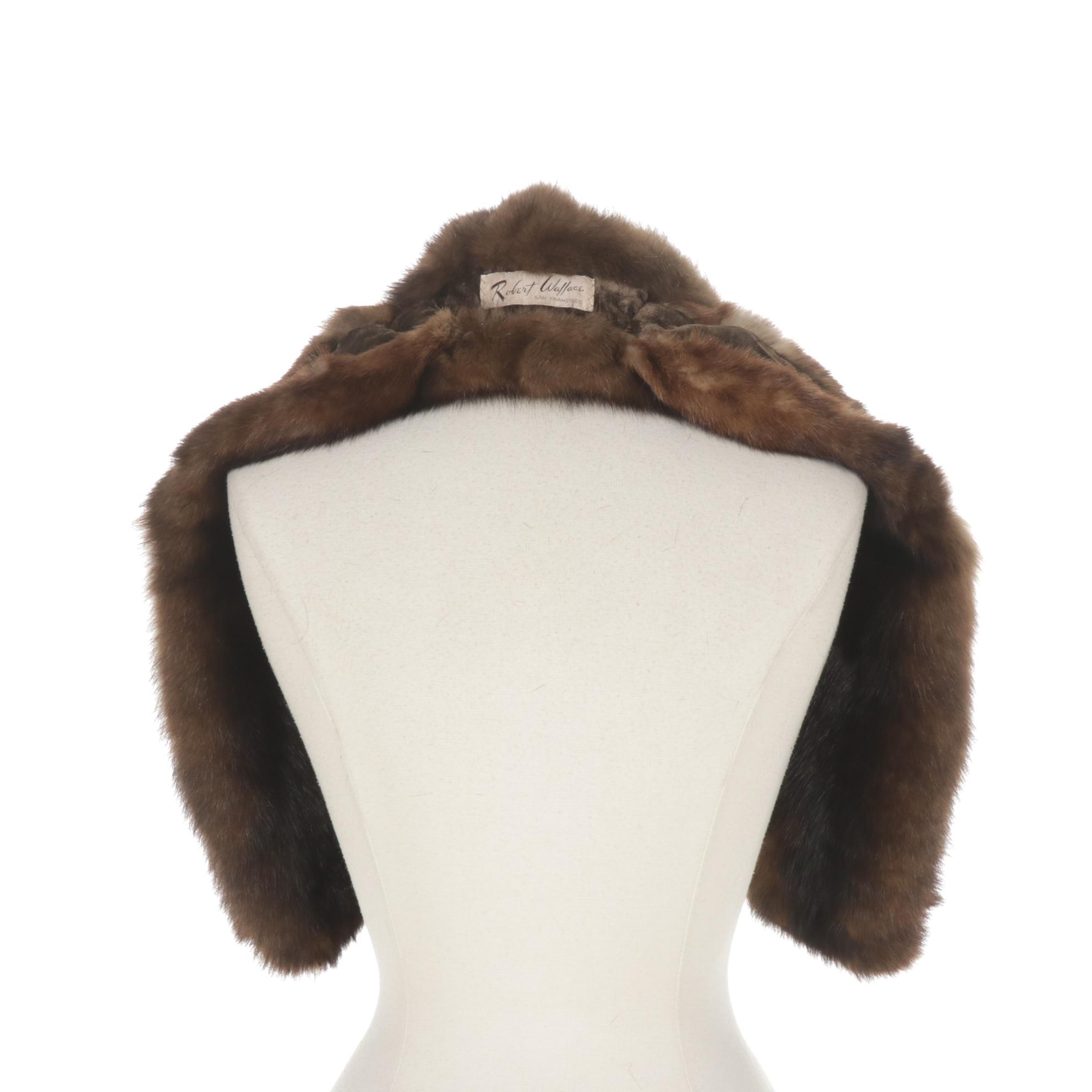 Russian Sable Fur Wrap with Velour Lining by Robert Wallace