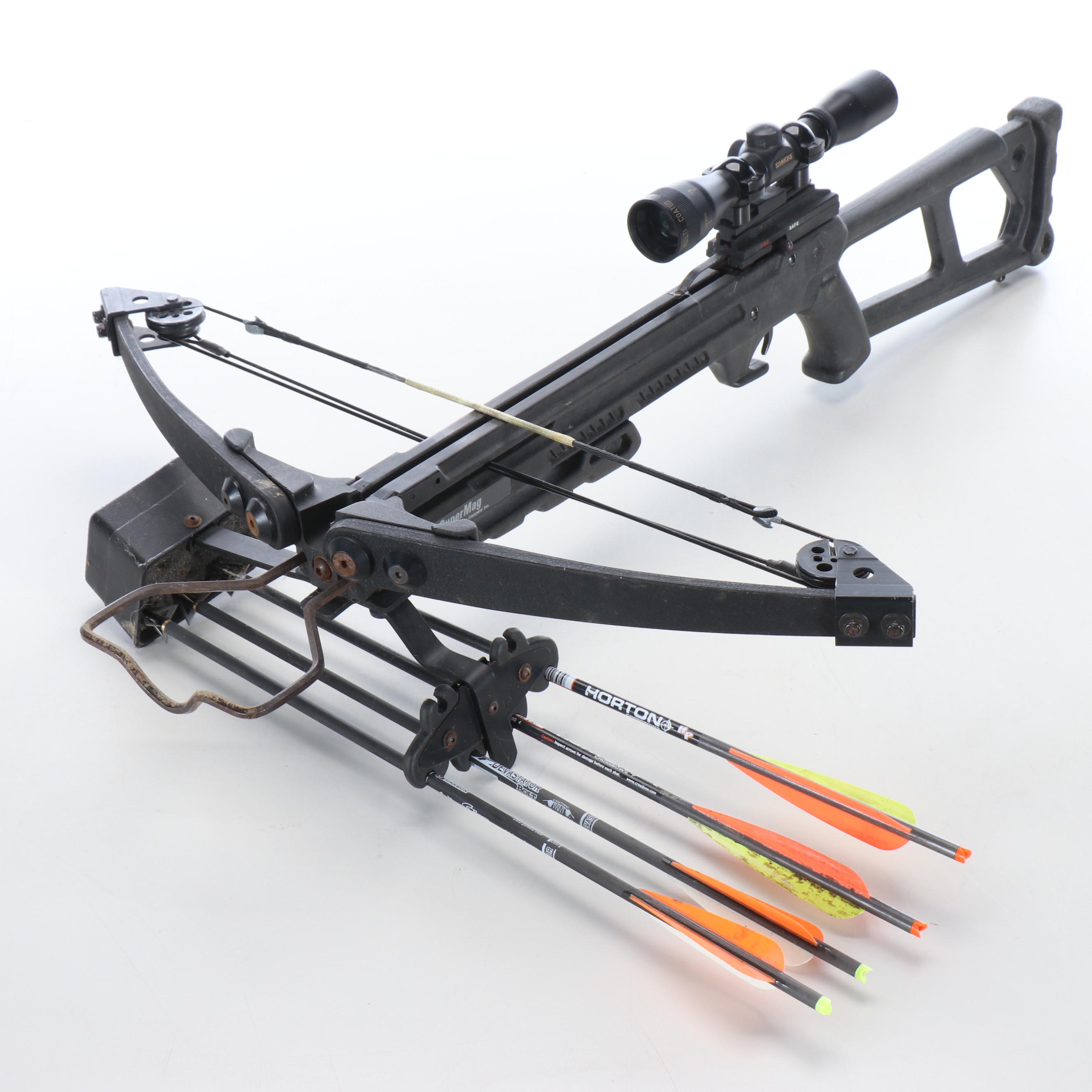Horton Super Mag Crossbow with Horton & Devastator Bolts, Simmons Scope