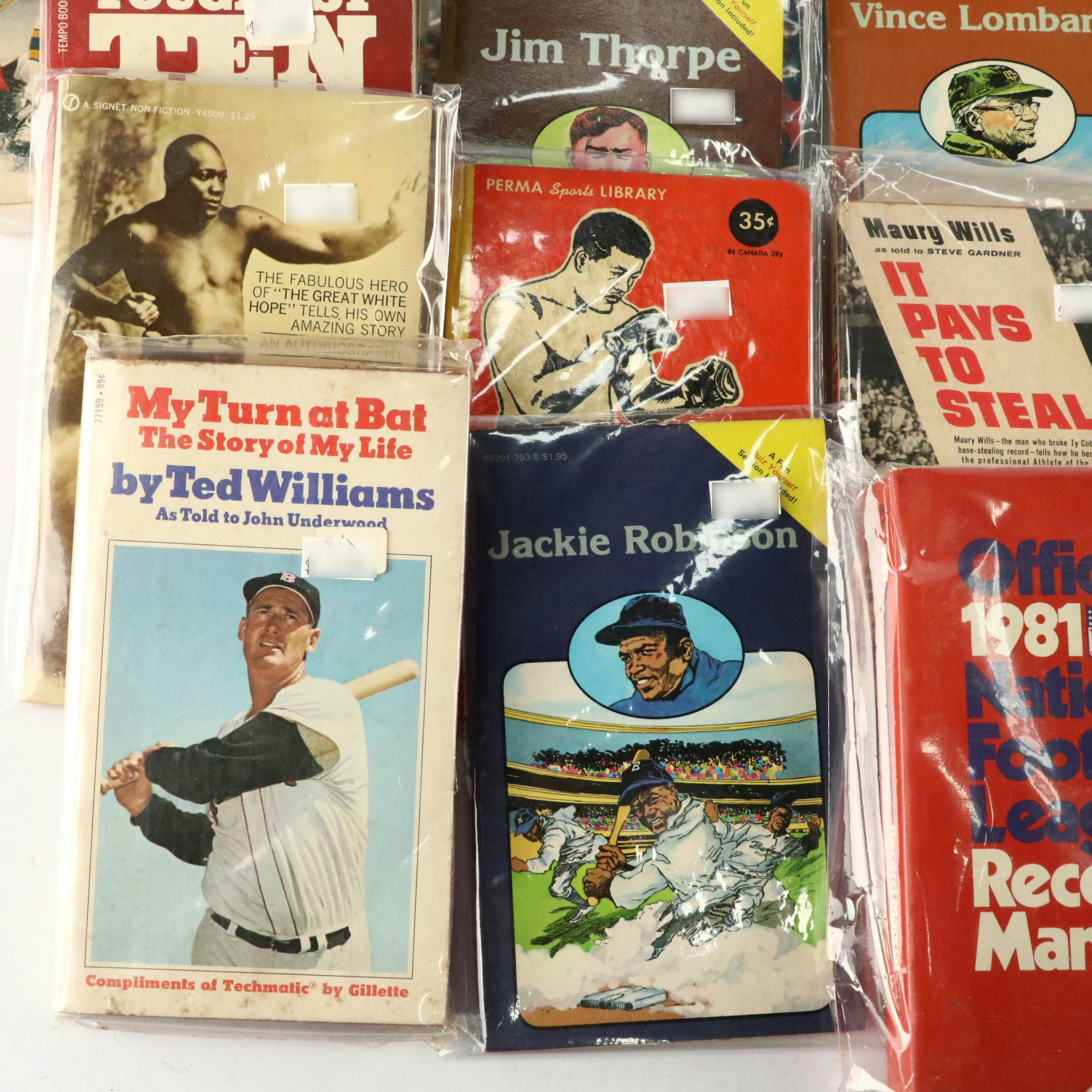 "My Turn at Bat", "More Than a Legend" and Other Sports Books