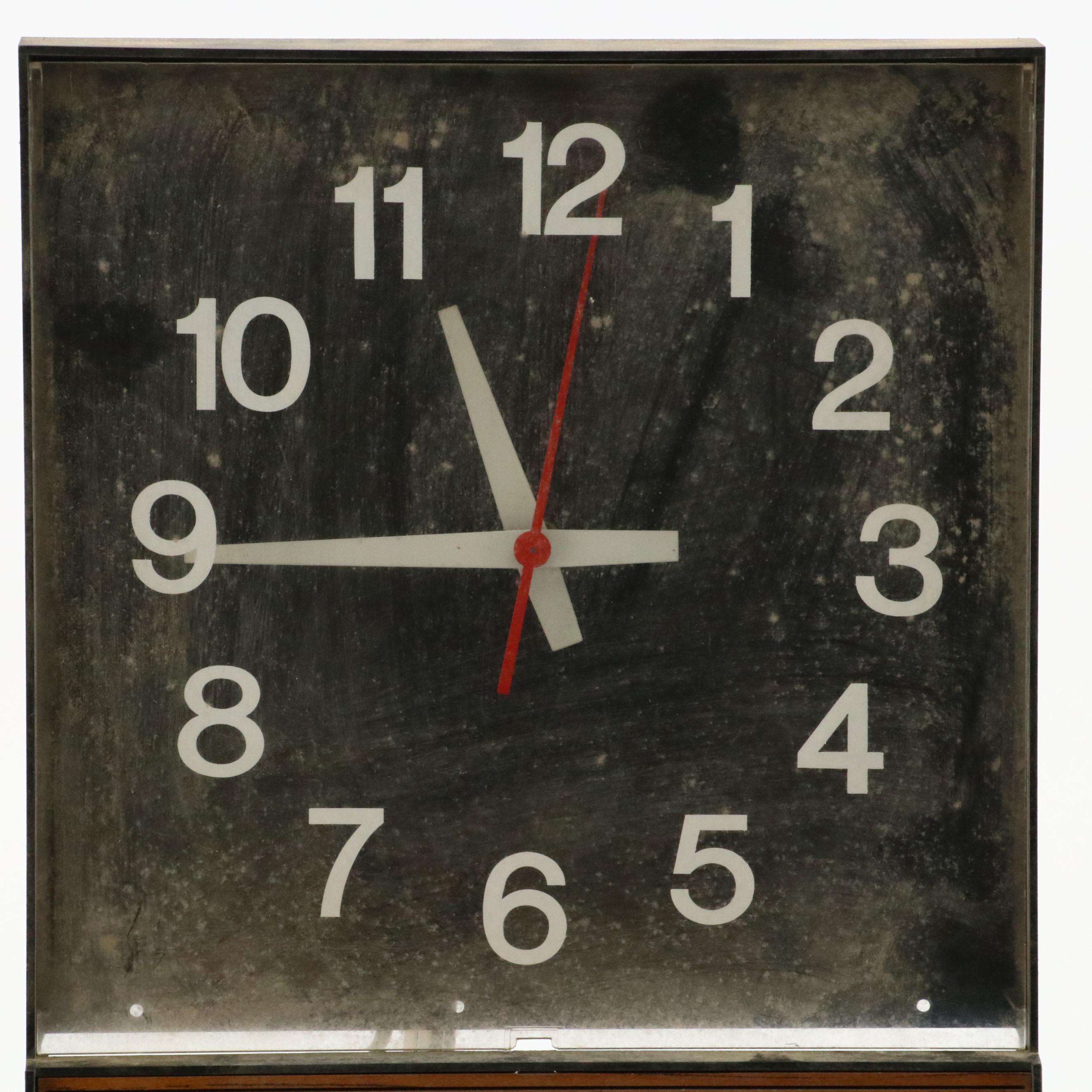 Coca-Cola Illuminated Advertising Wall Clock, 1982