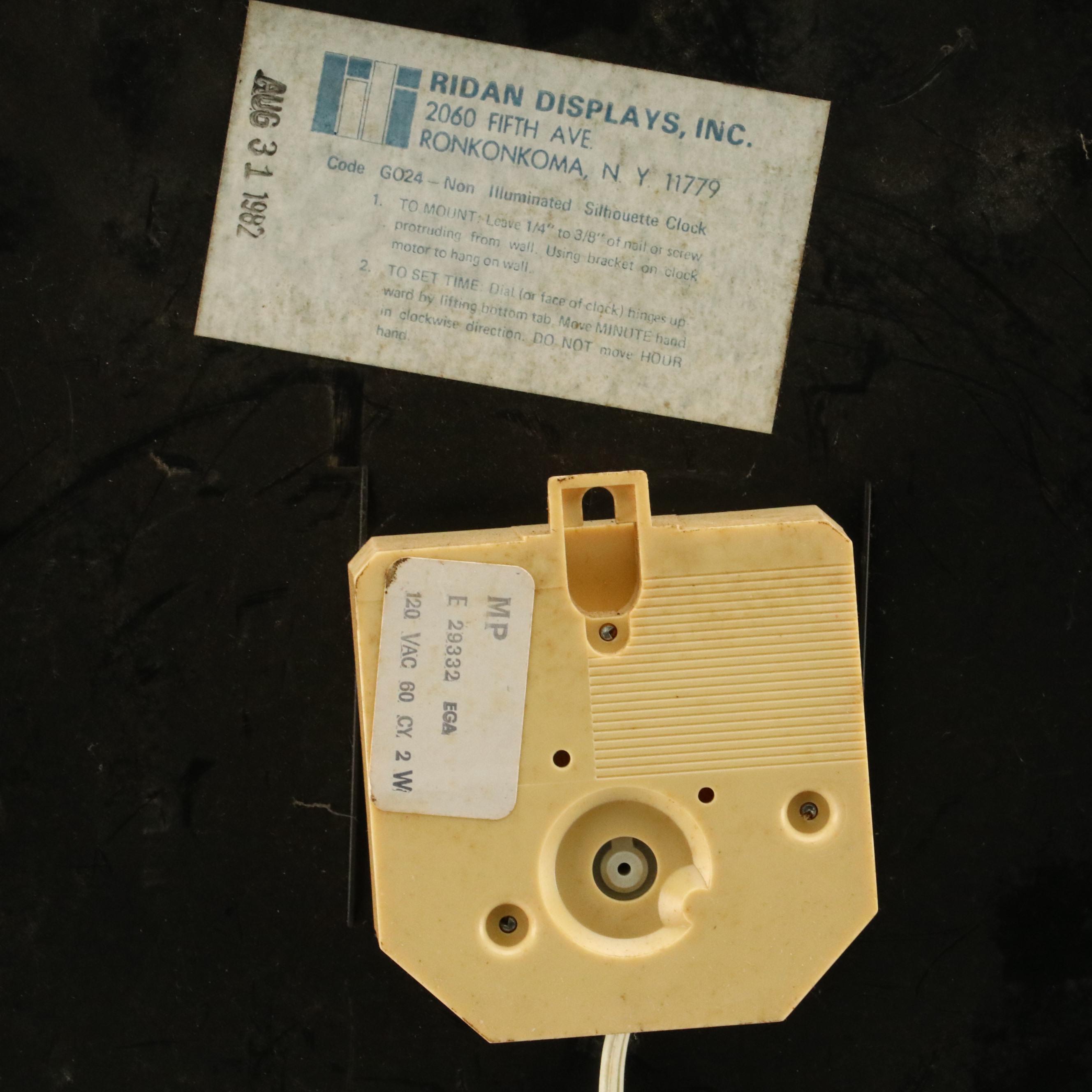 Coca-Cola Illuminated Advertising Wall Clock, 1982