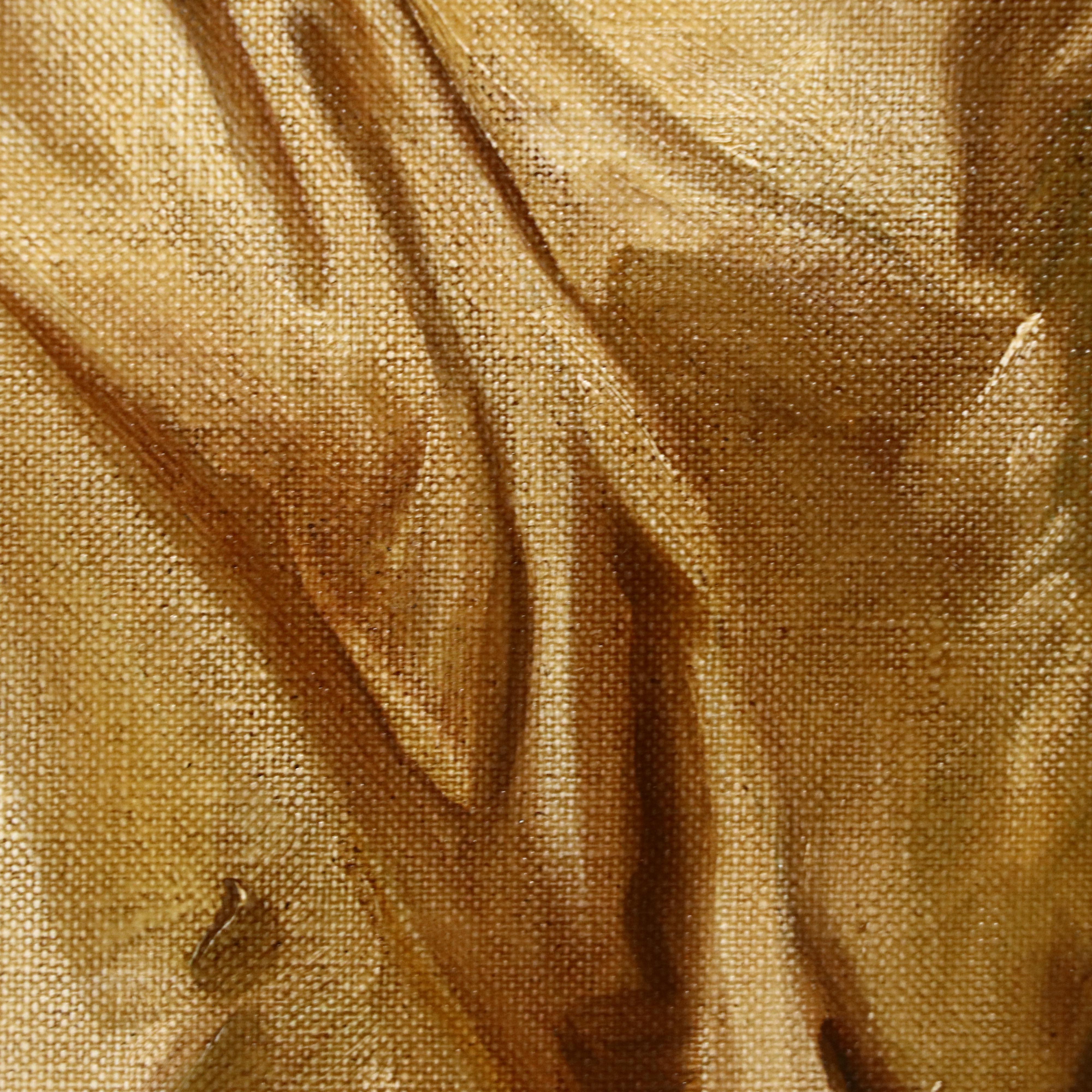 Bernard Benet Oil Painting with Serenade Scene, Mid-20th Century