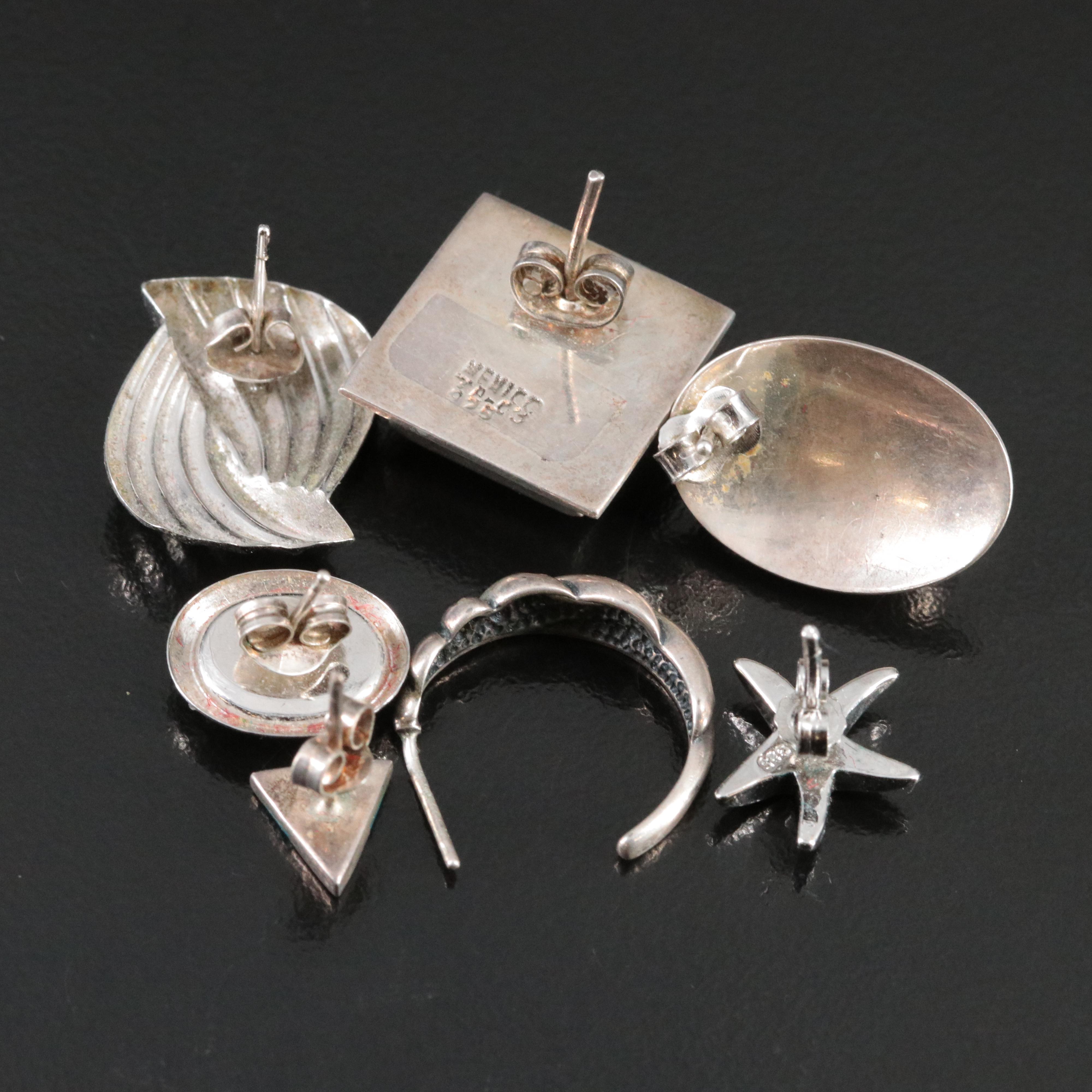 Sterling Denim, Lapis Lazuli, Turquoise and Glass Earring Collection