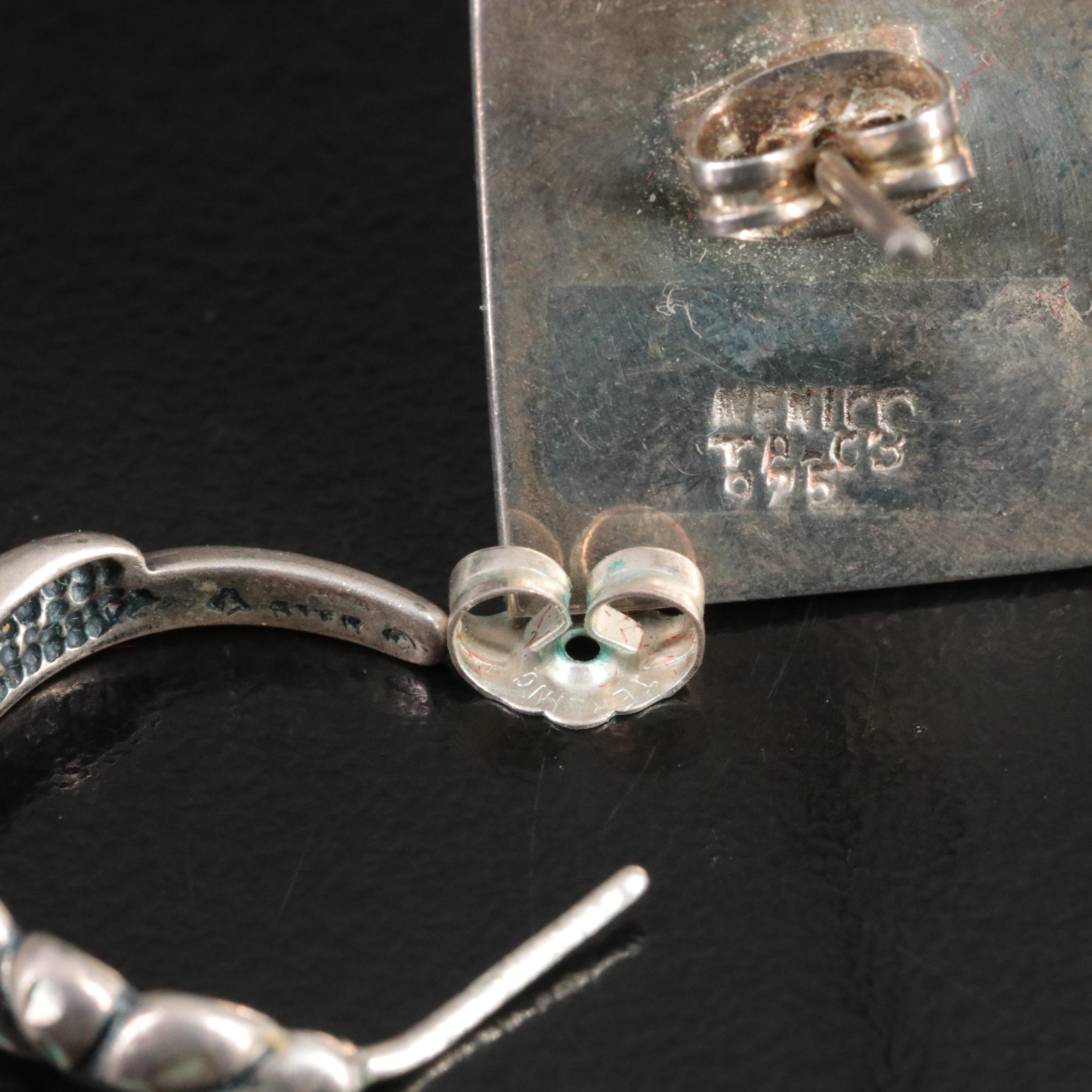 Sterling Denim, Lapis Lazuli, Turquoise and Glass Earring Collection