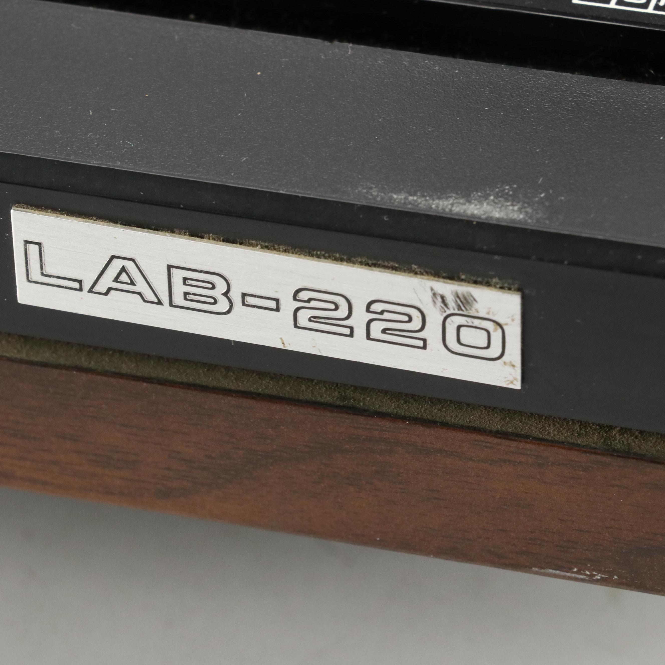Radio Shack BSR LAB-220 Turntable Record Player, 1980s