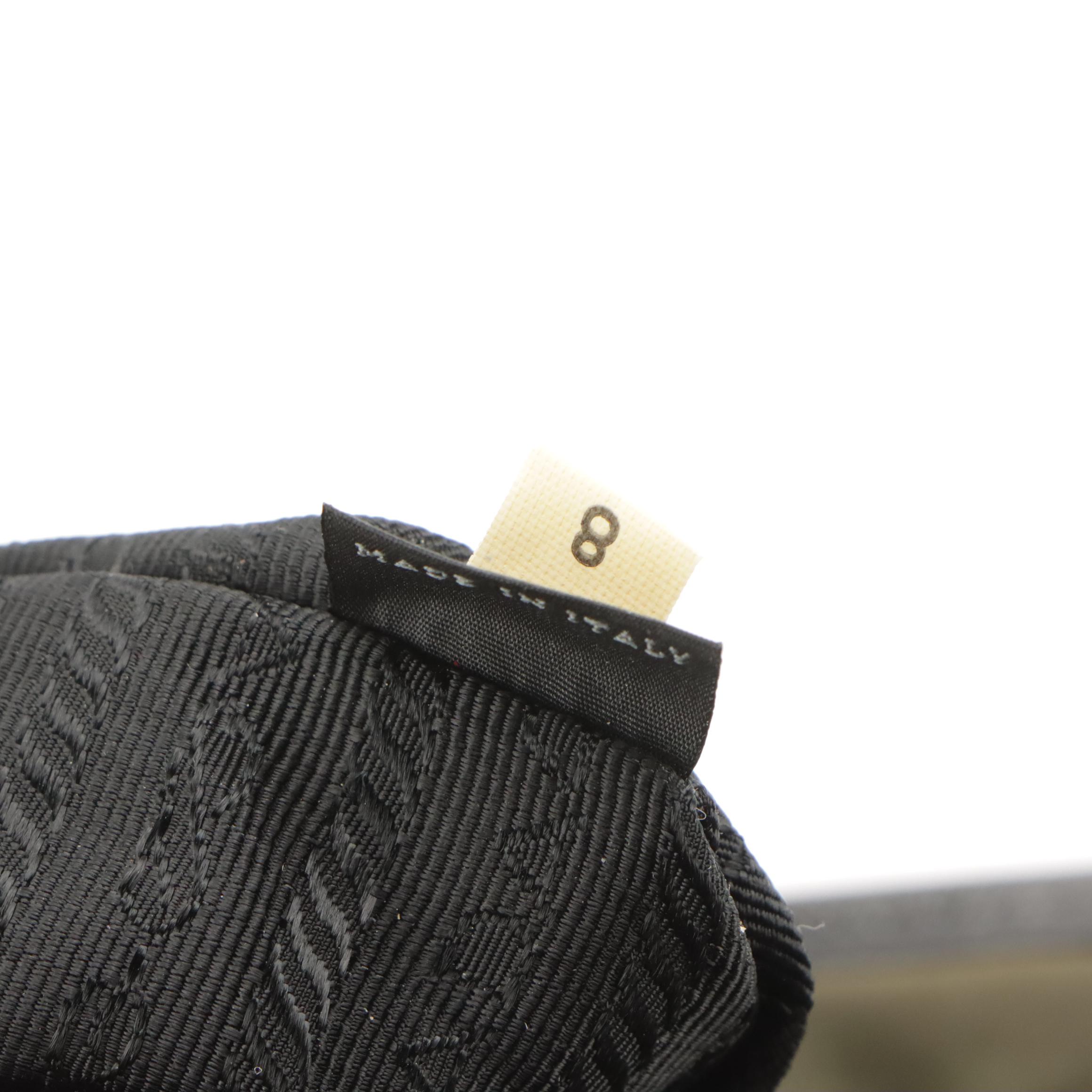 Prada Zippered Messenger Bag in Army Green Tessuto Nylon and Leather Trim