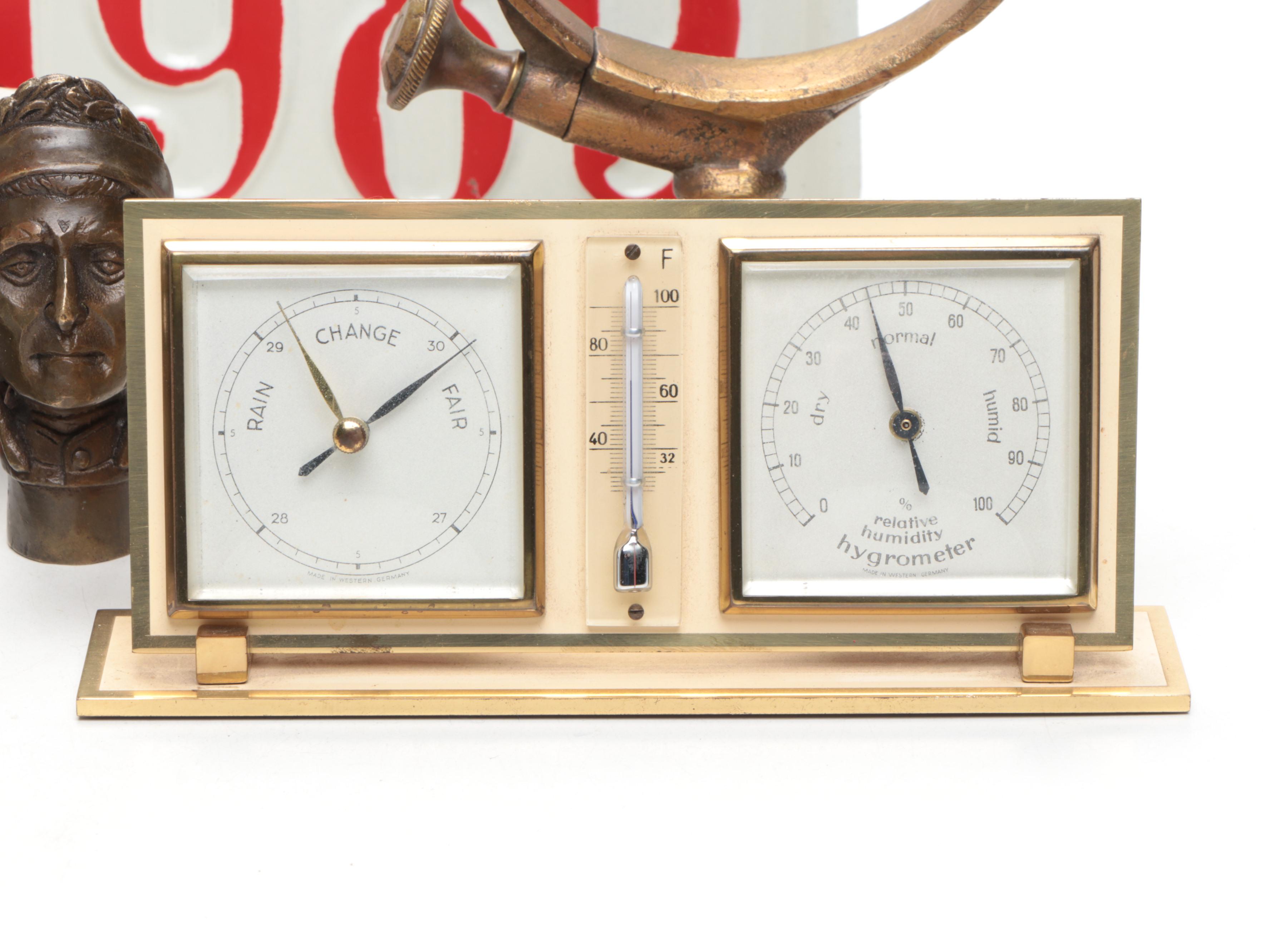 Royal Doulton "Henry VIII" Miniature Jug with Green Glass Blotter & Other Décor