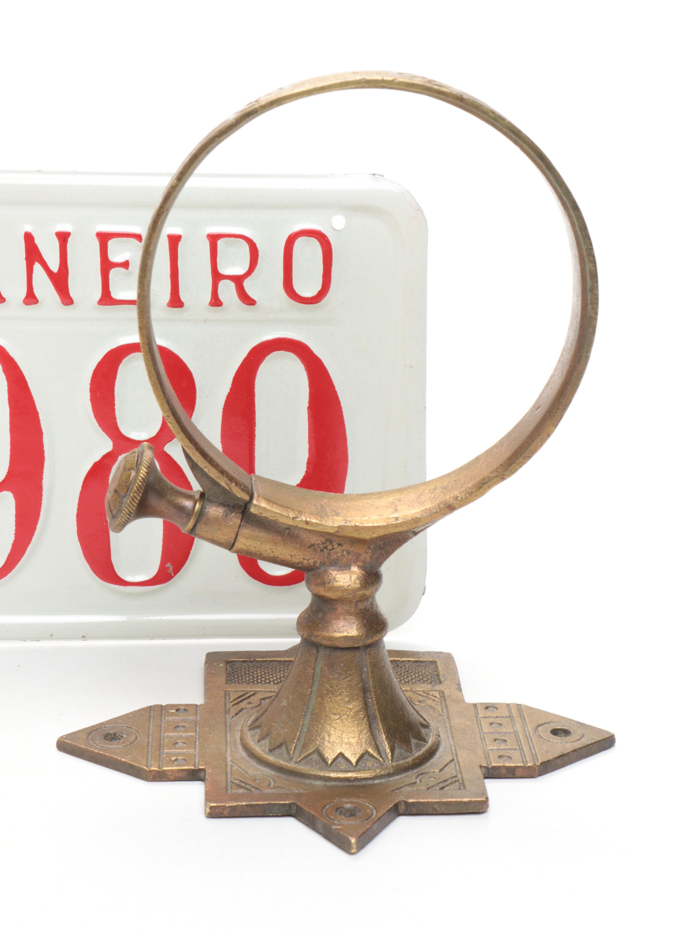 Royal Doulton "Henry VIII" Miniature Jug with Green Glass Blotter & Other Décor