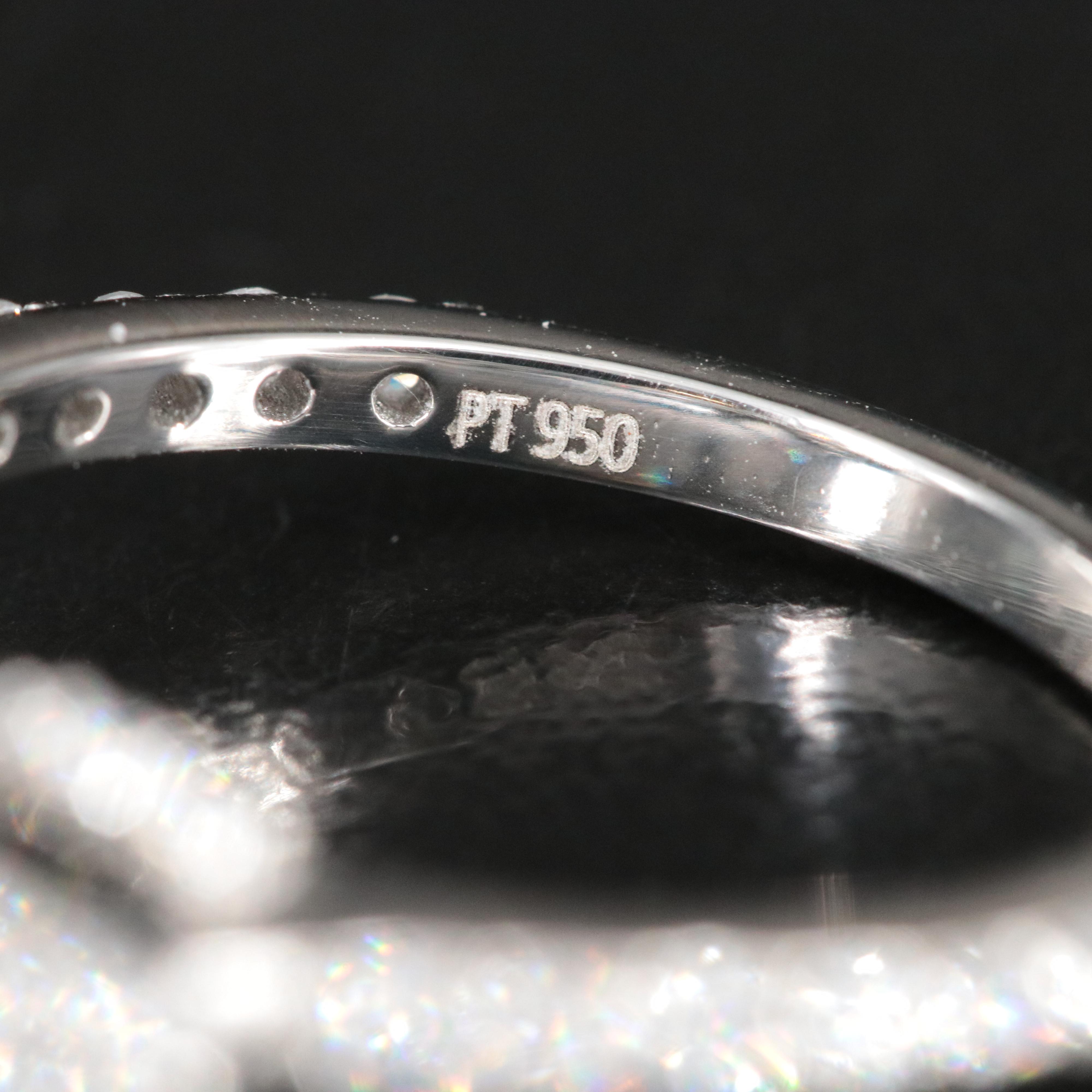 Platinum 4.00 CTW Lab Grown Diamond Ring with IGI Report