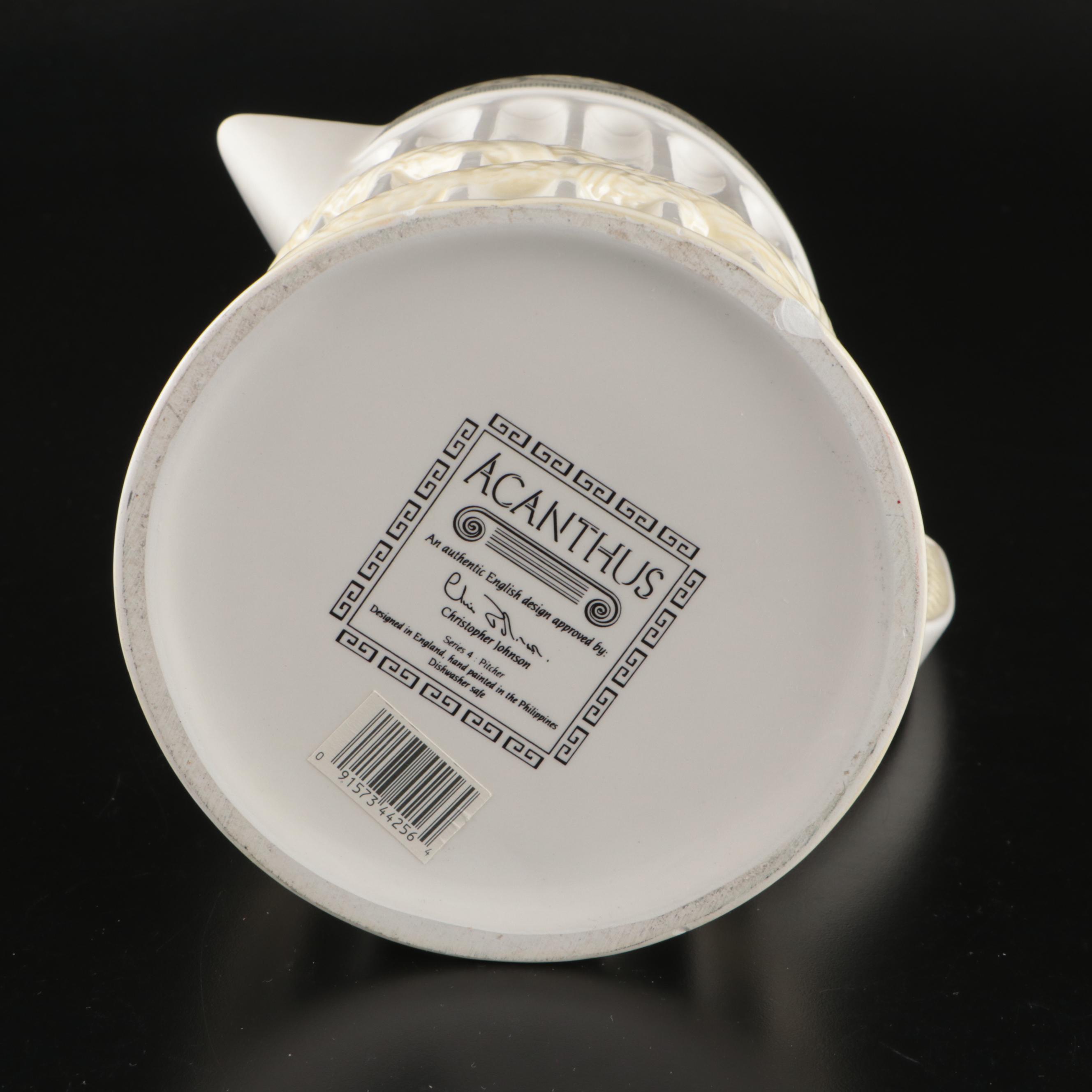 Johnson Bros. English Earthenware "Acanthus" Tea Set and Serving Pieces