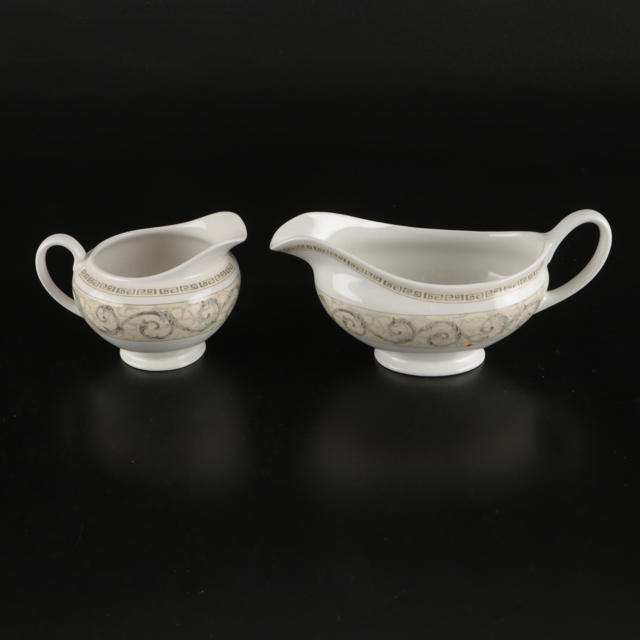 Johnson Bros. English Earthenware "Acanthus" Tea Set and Serving Pieces