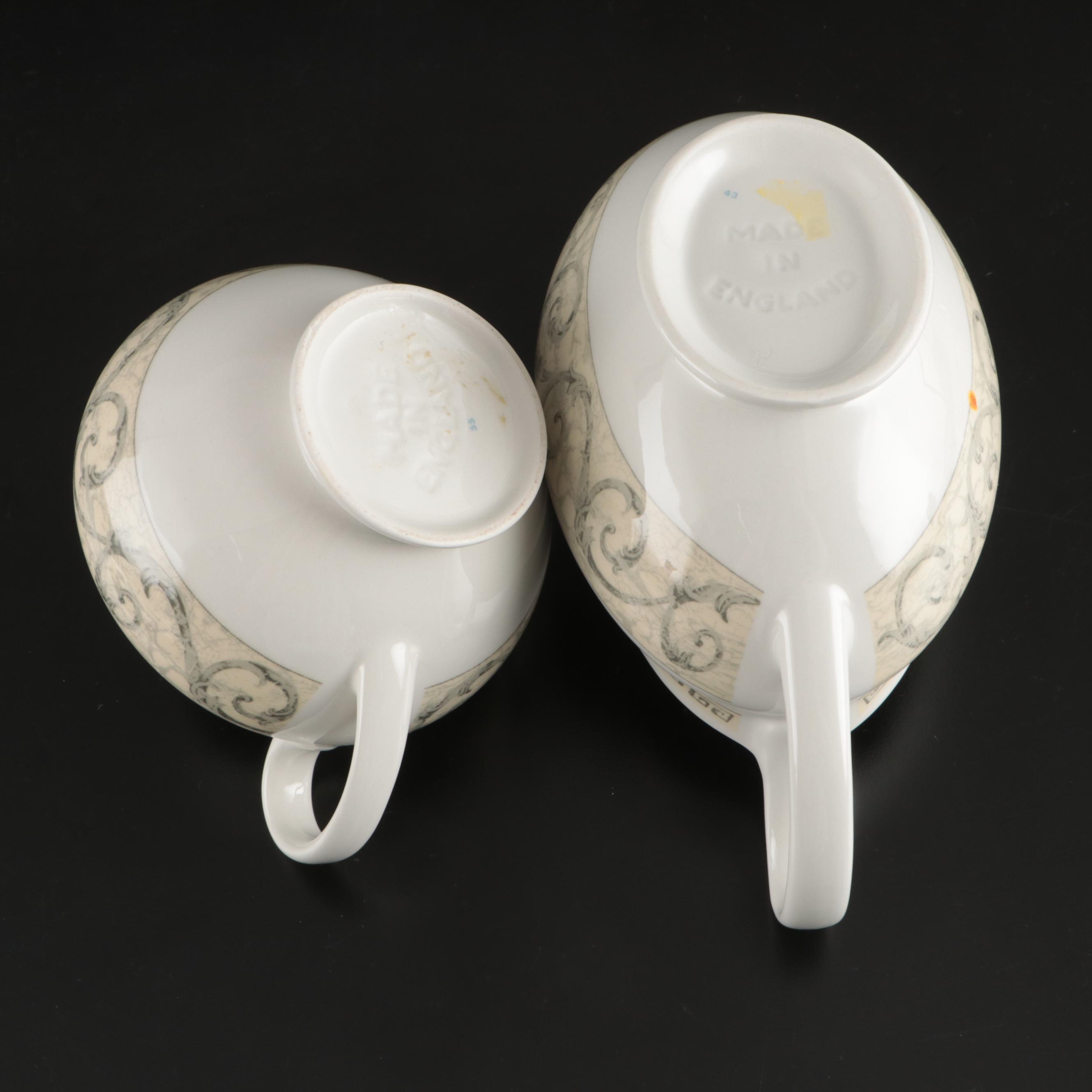 Johnson Bros. English Earthenware "Acanthus" Tea Set and Serving Pieces