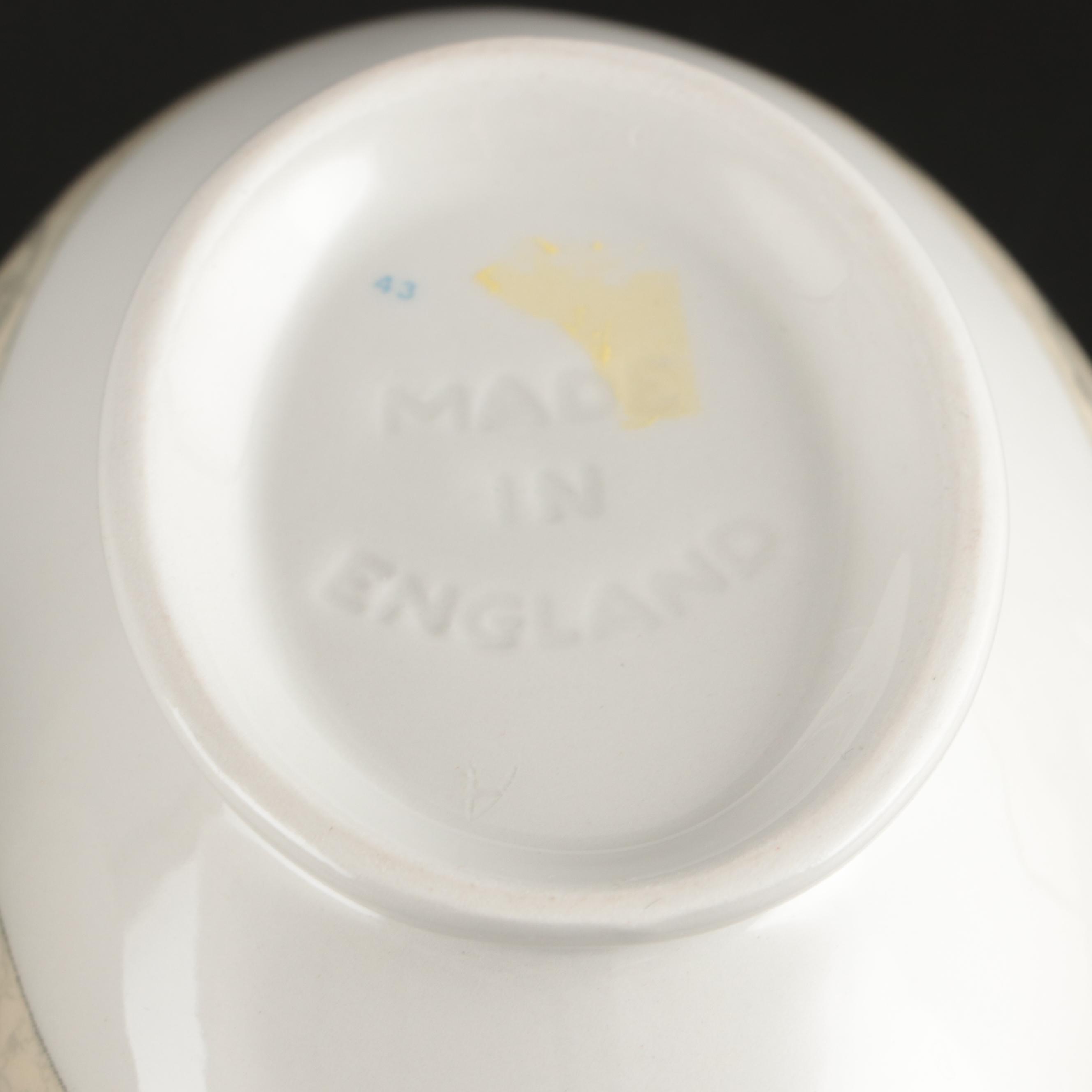 Johnson Bros. English Earthenware "Acanthus" Tea Set and Serving Pieces