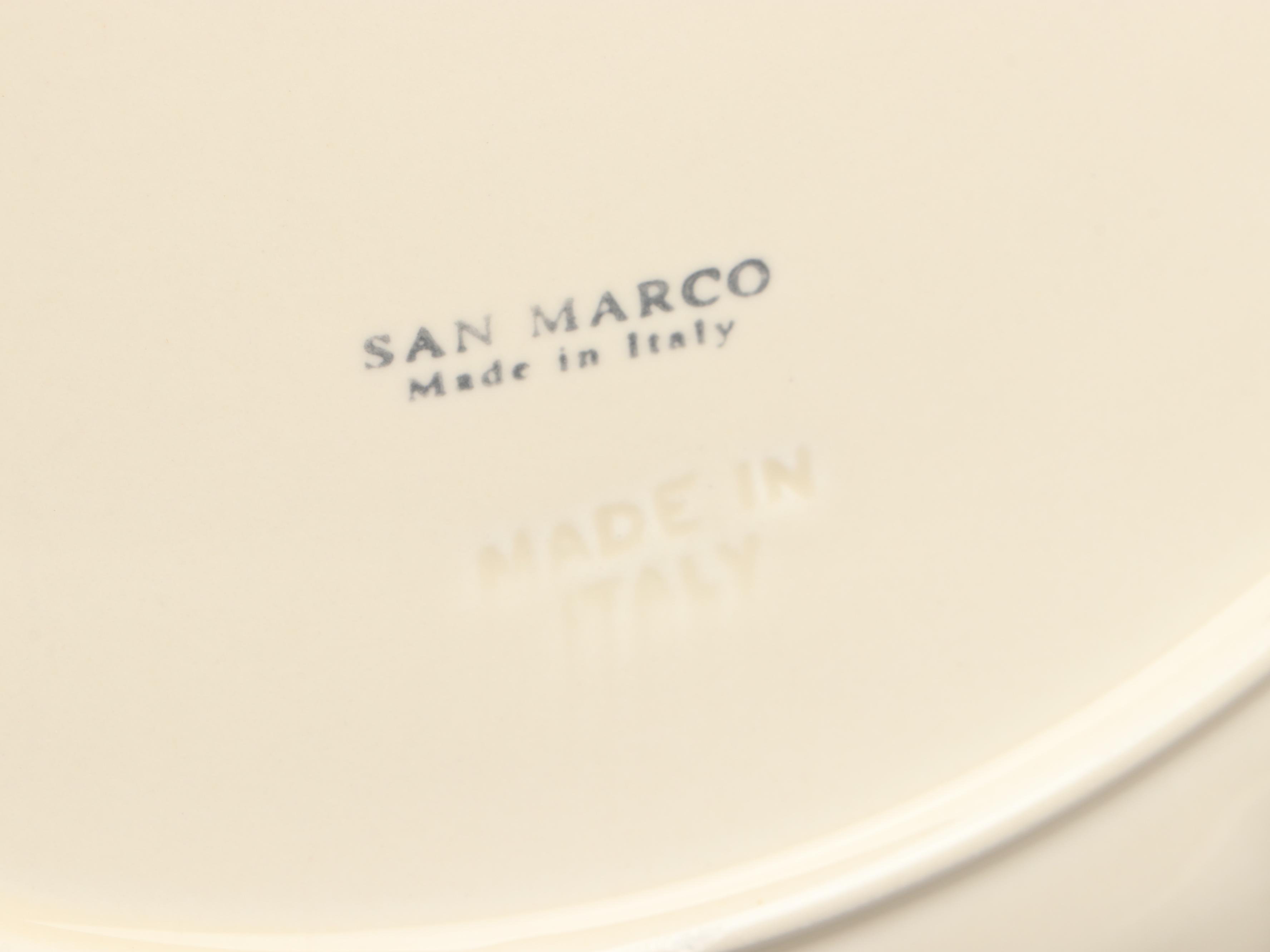 Copeland Spode "Spode's Cowslip" Platter with San Marco Italian Creamware Plates