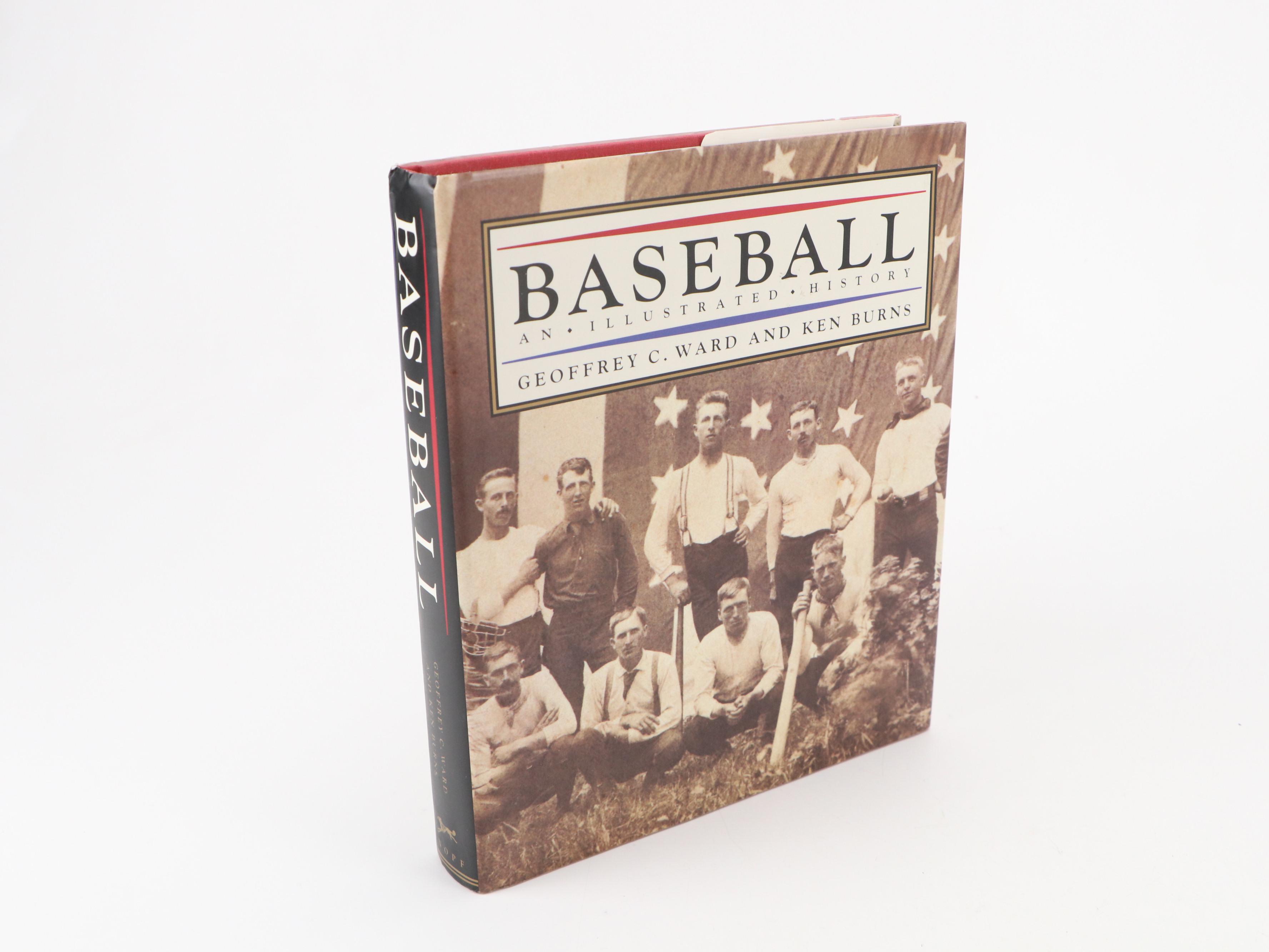 First Edition "Baseball" by Geoffrey Ward and Ken Burns with More Baseball Books