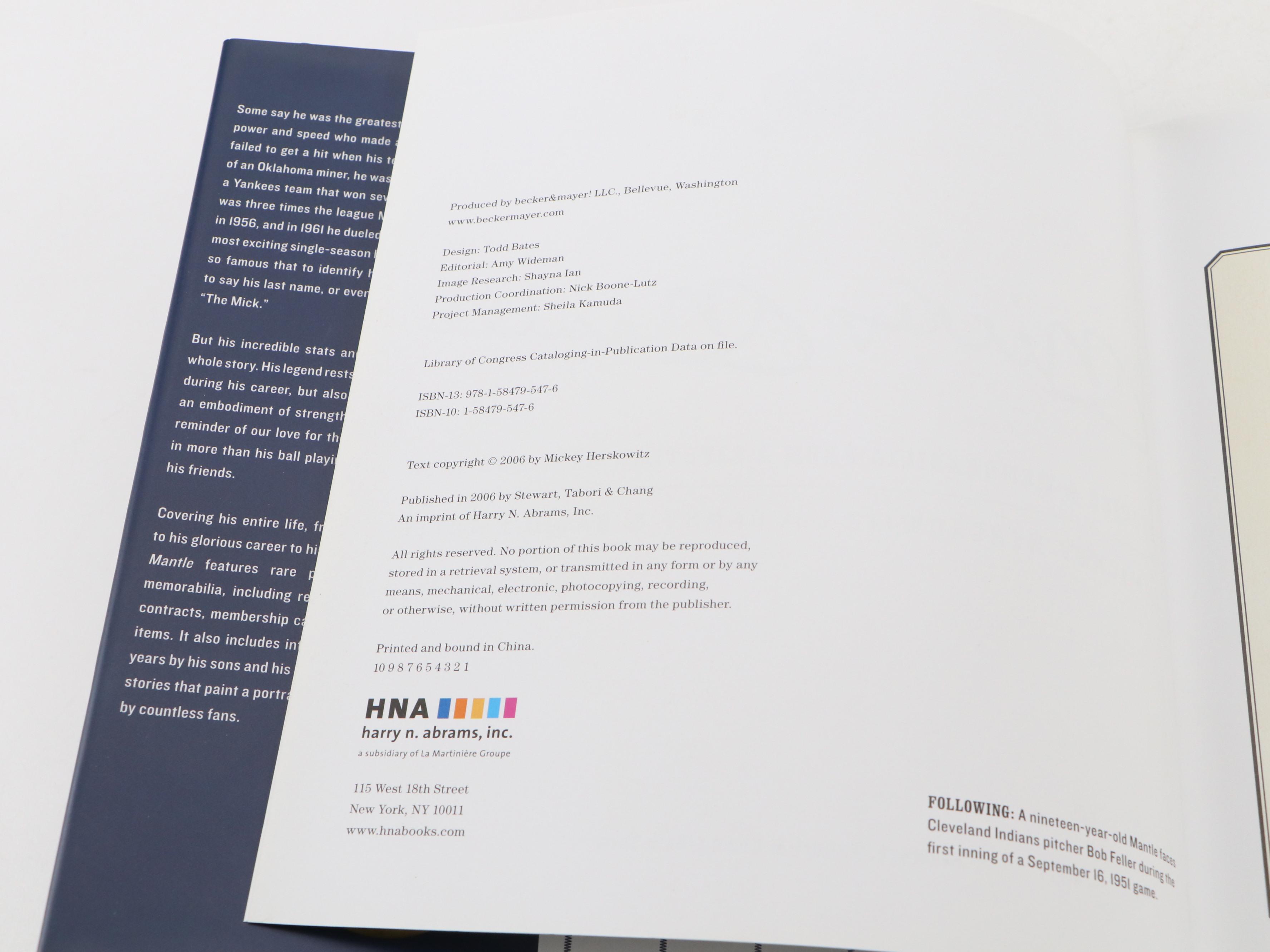 First Edition "Baseball" by Geoffrey Ward and Ken Burns with More Baseball Books