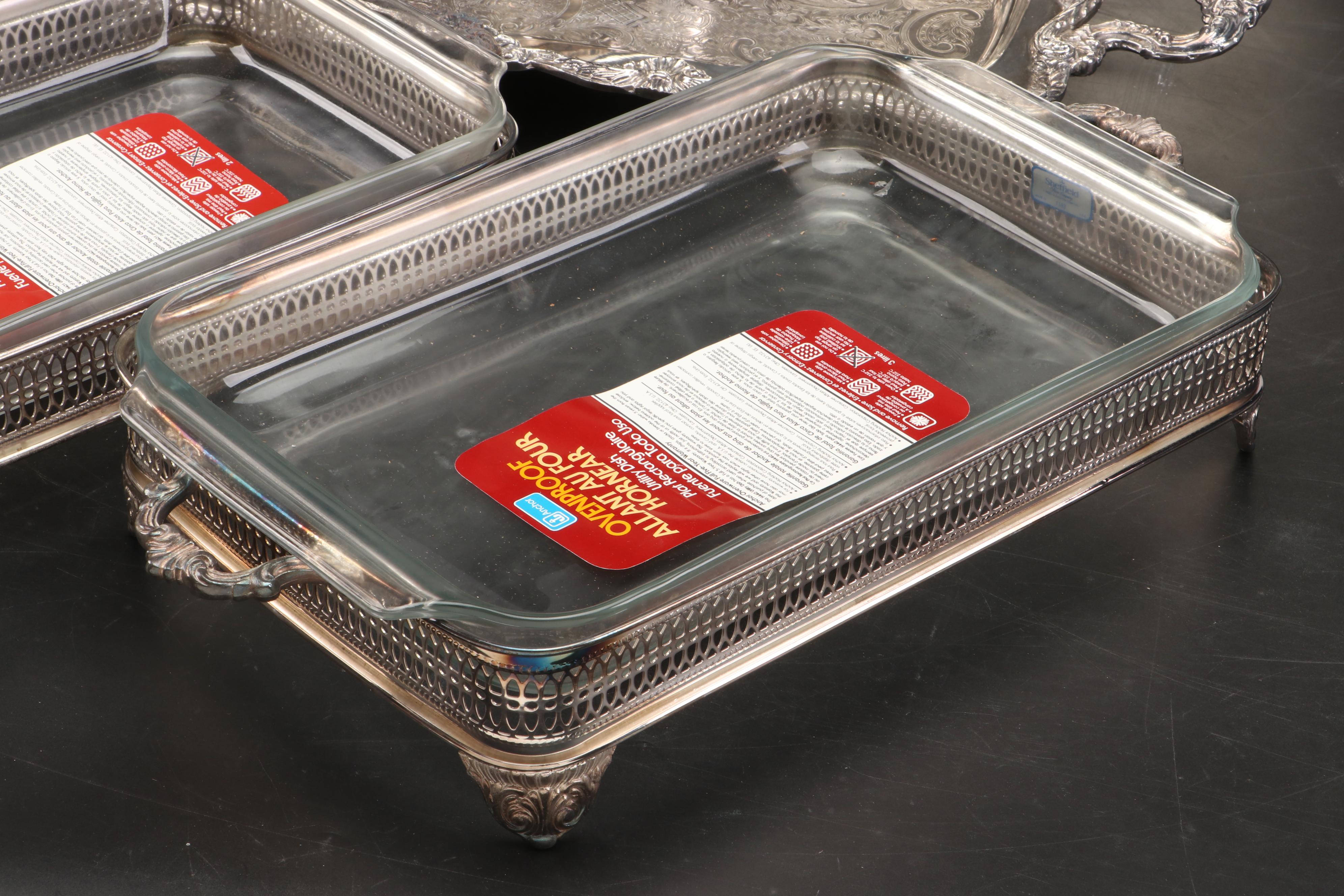 FB Rogers with Sheffield and Other Silver Plate Serving Pieces