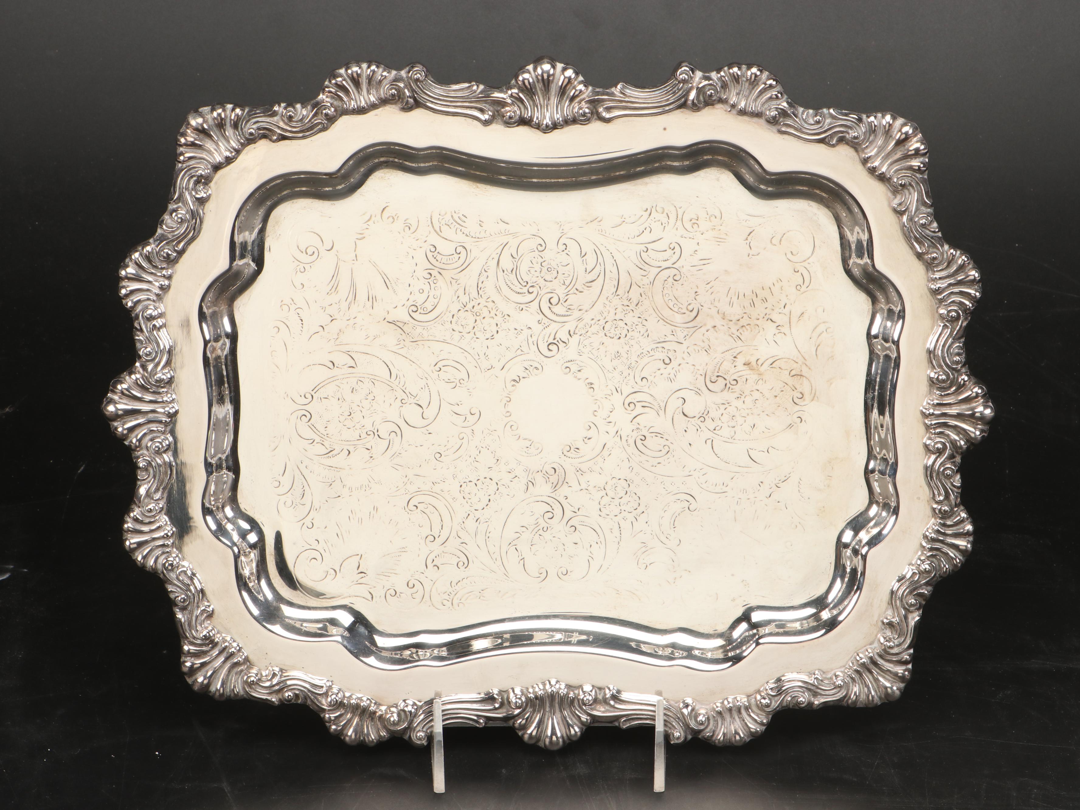 FB Rogers with Sheffield and Other Silver Plate Serving Pieces