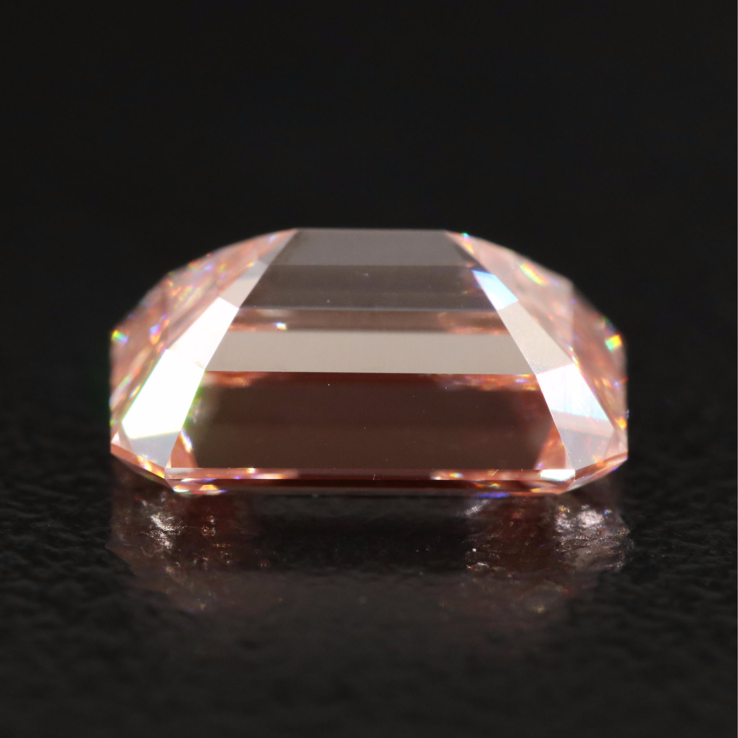 Loose 3.03 CT Lab Grown Fancy Pink Diamond with IGI Report