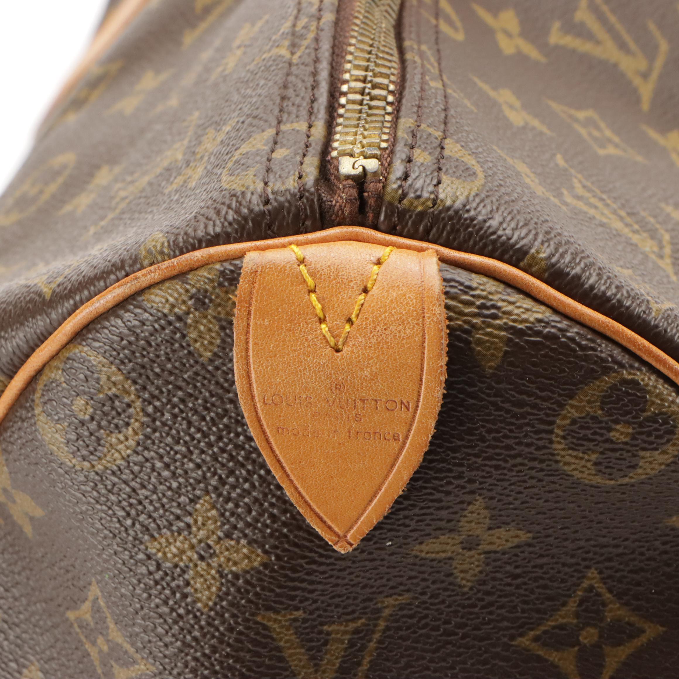 Louis Vuitton Keepall 50 Travel Bag in Monogram Canvas and Vachetta Leather